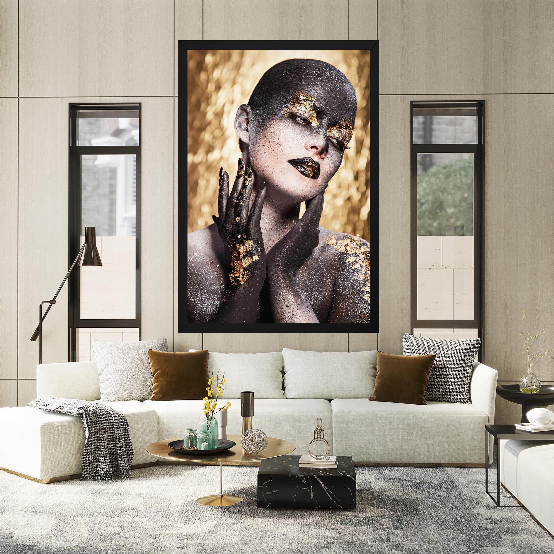 Tablou Canvas Artistic Glitter Makeup mockup 2