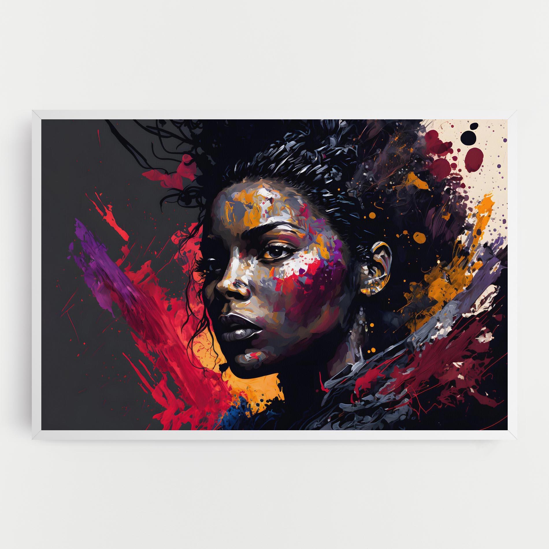 Tablou Canvas African Woman Splash mockup 0