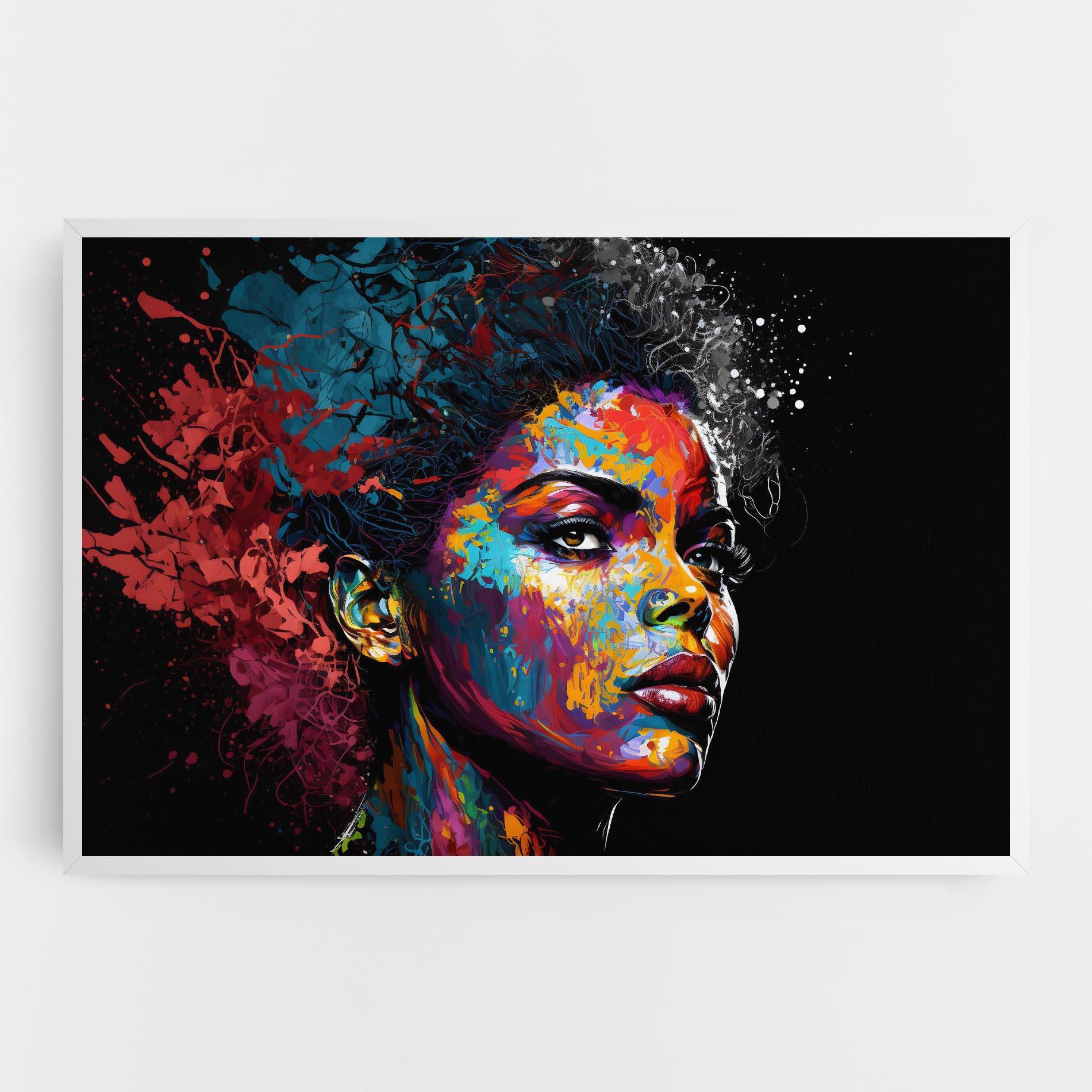 Tablou Canvas American Woman Splashes mockup 0