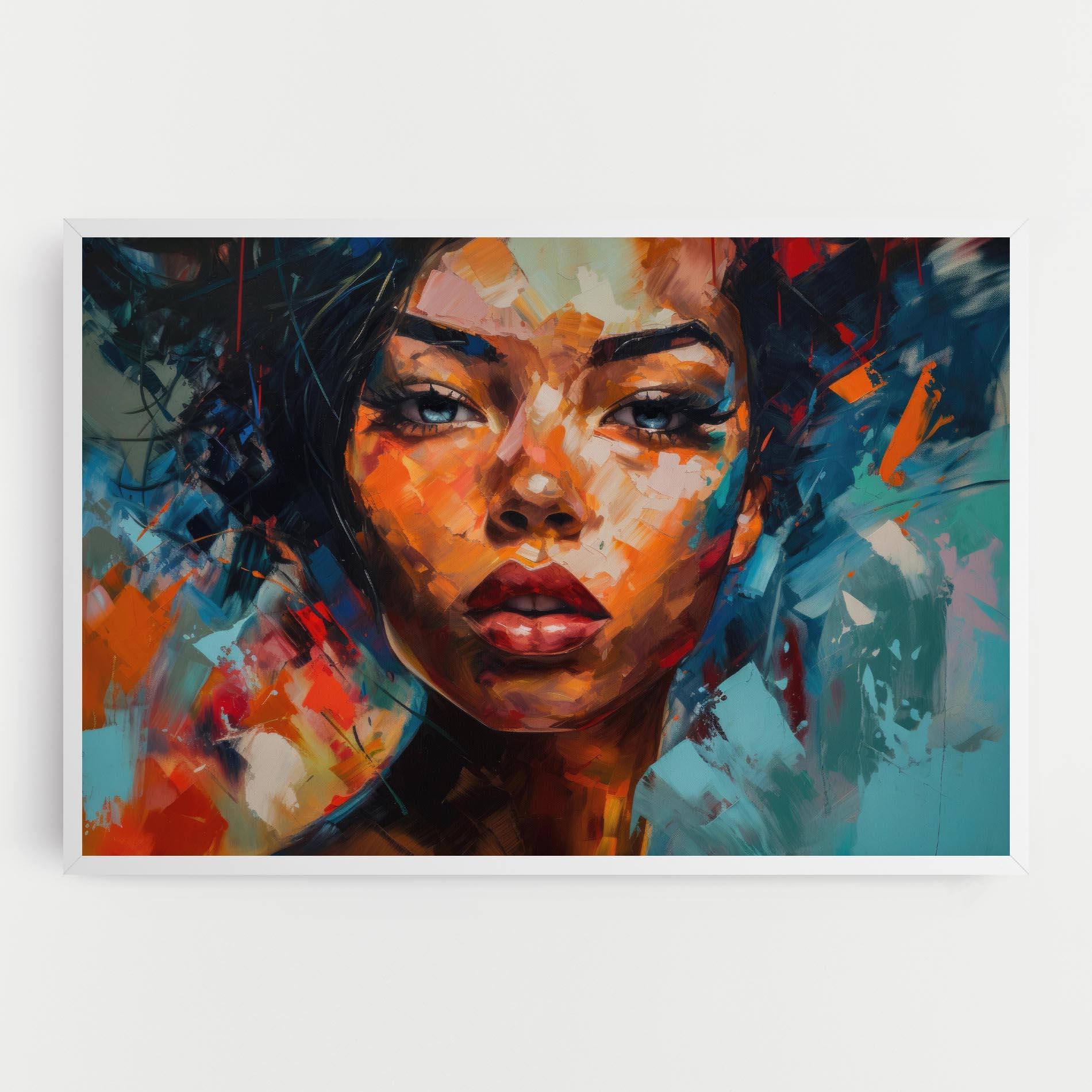 Tablou Canvas Intense Fiery Portrait mockup 0