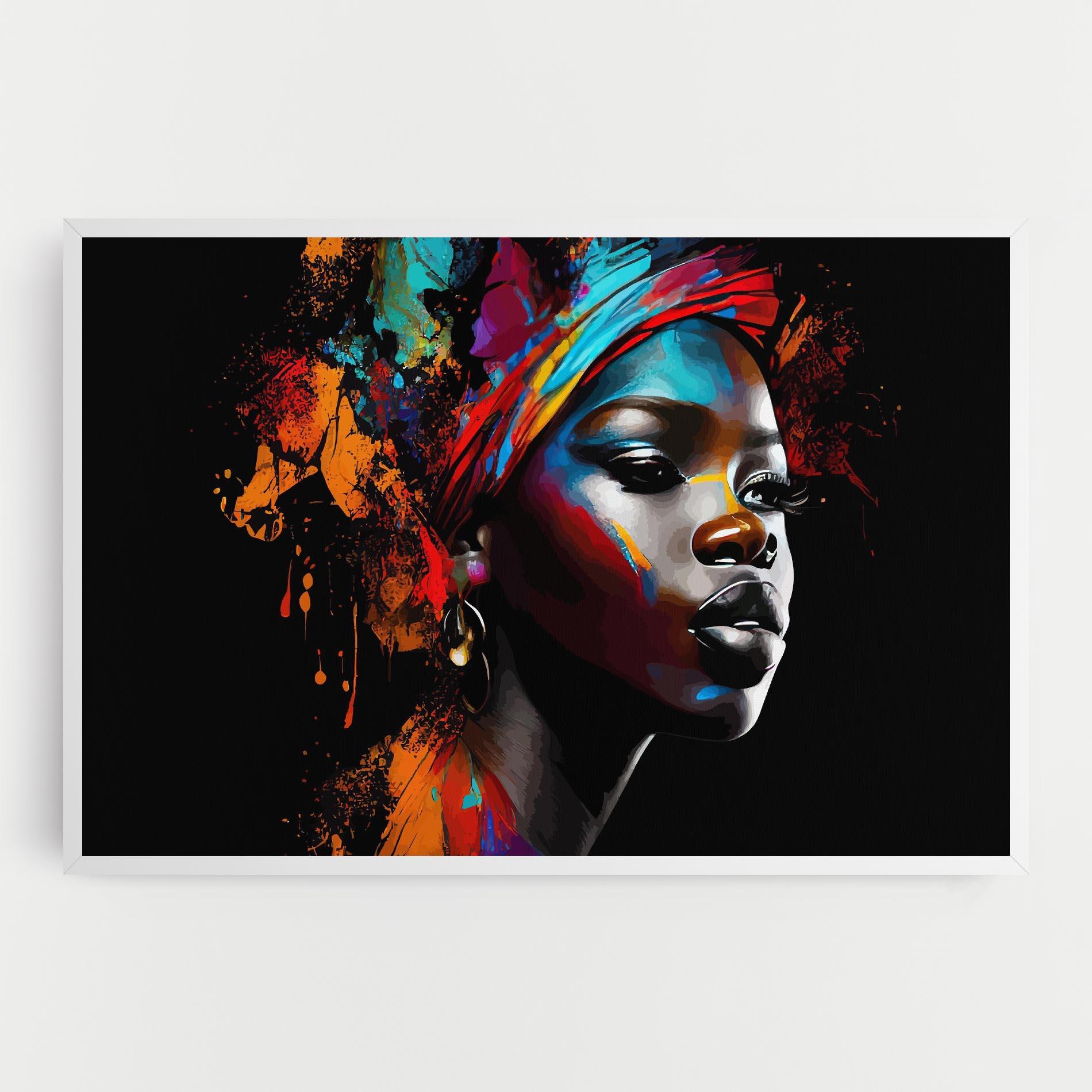 Tablou Canvas Pretty African Art Splash mockup 0