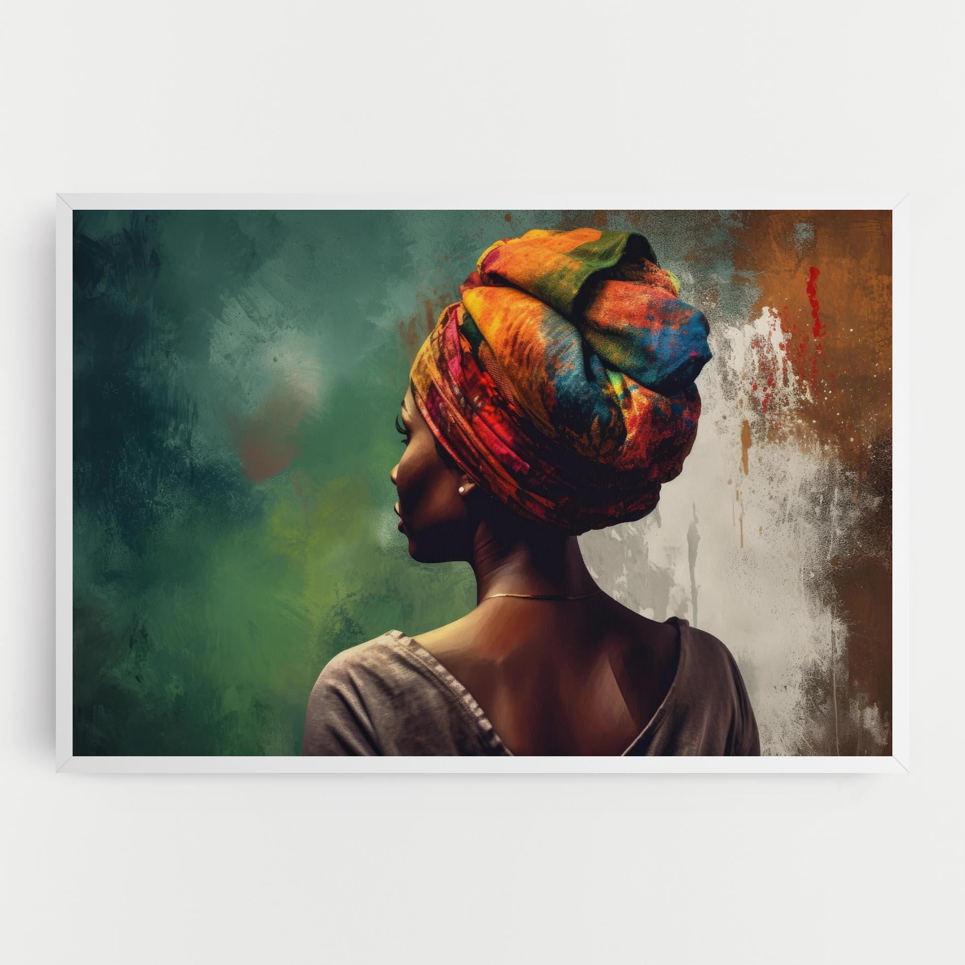 Tablou Canvas Yellow Turban Art mockup 0