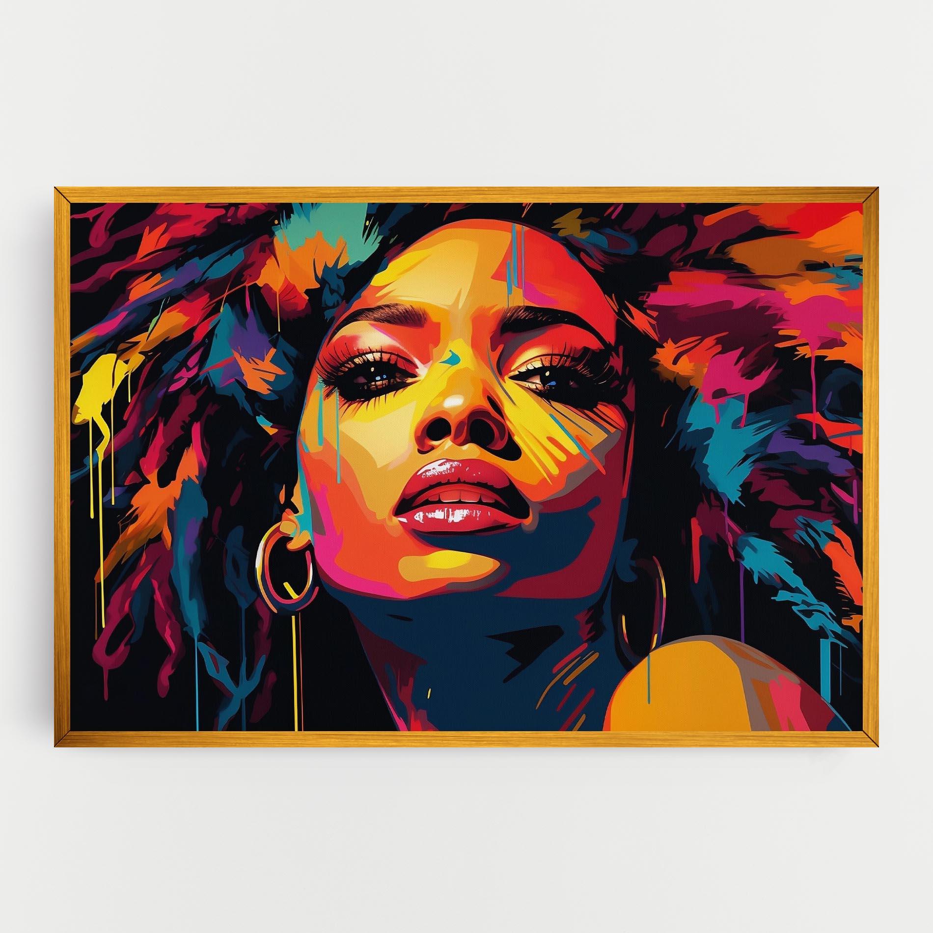 Tablou Canvas Beautiful African Art mockup 0