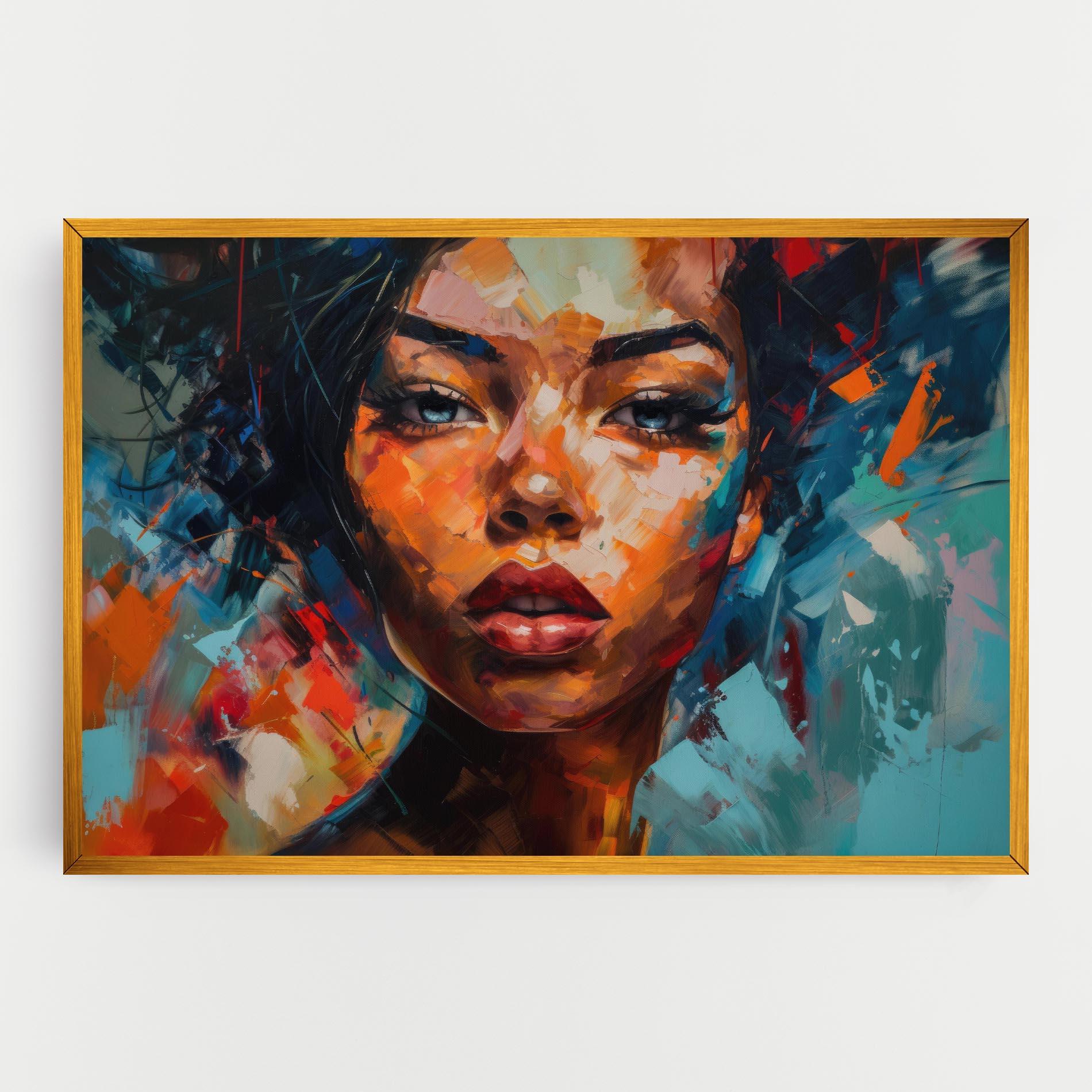 Tablou Canvas Intense Fiery Portrait mockup 0