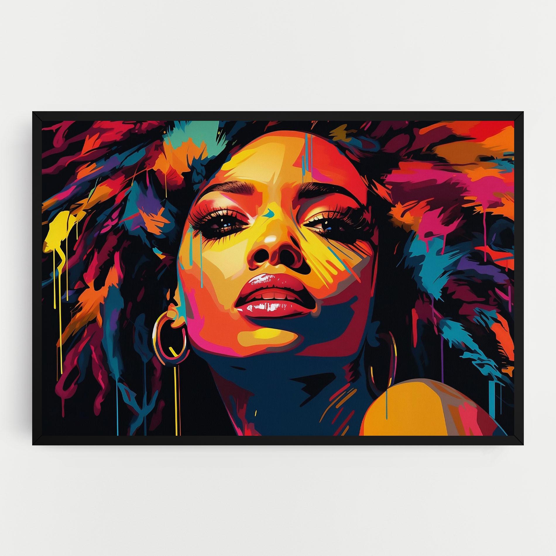 Tablou Canvas Beautiful African Art mockup 0