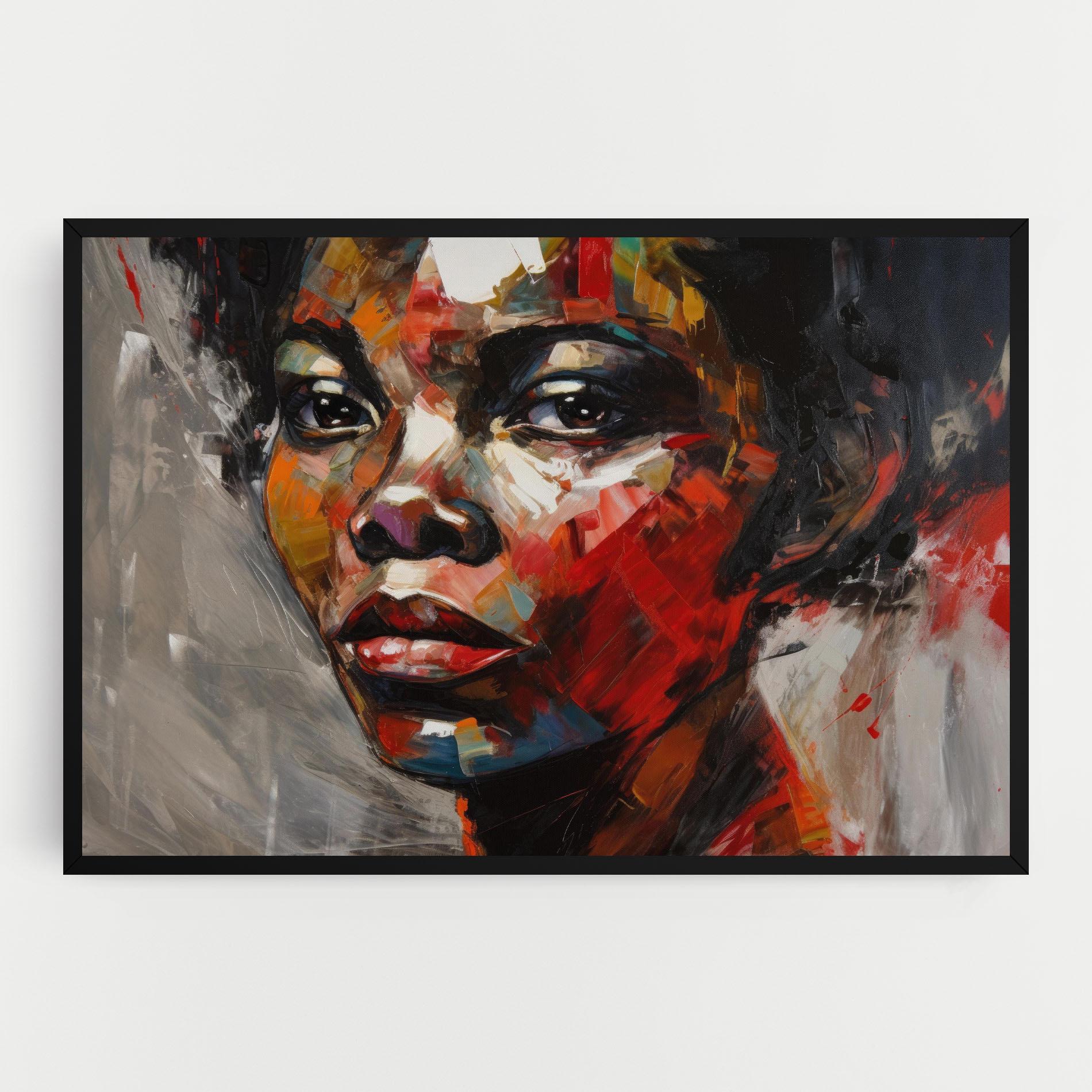 Tablou Canvas Intense Portrait Art mockup 0