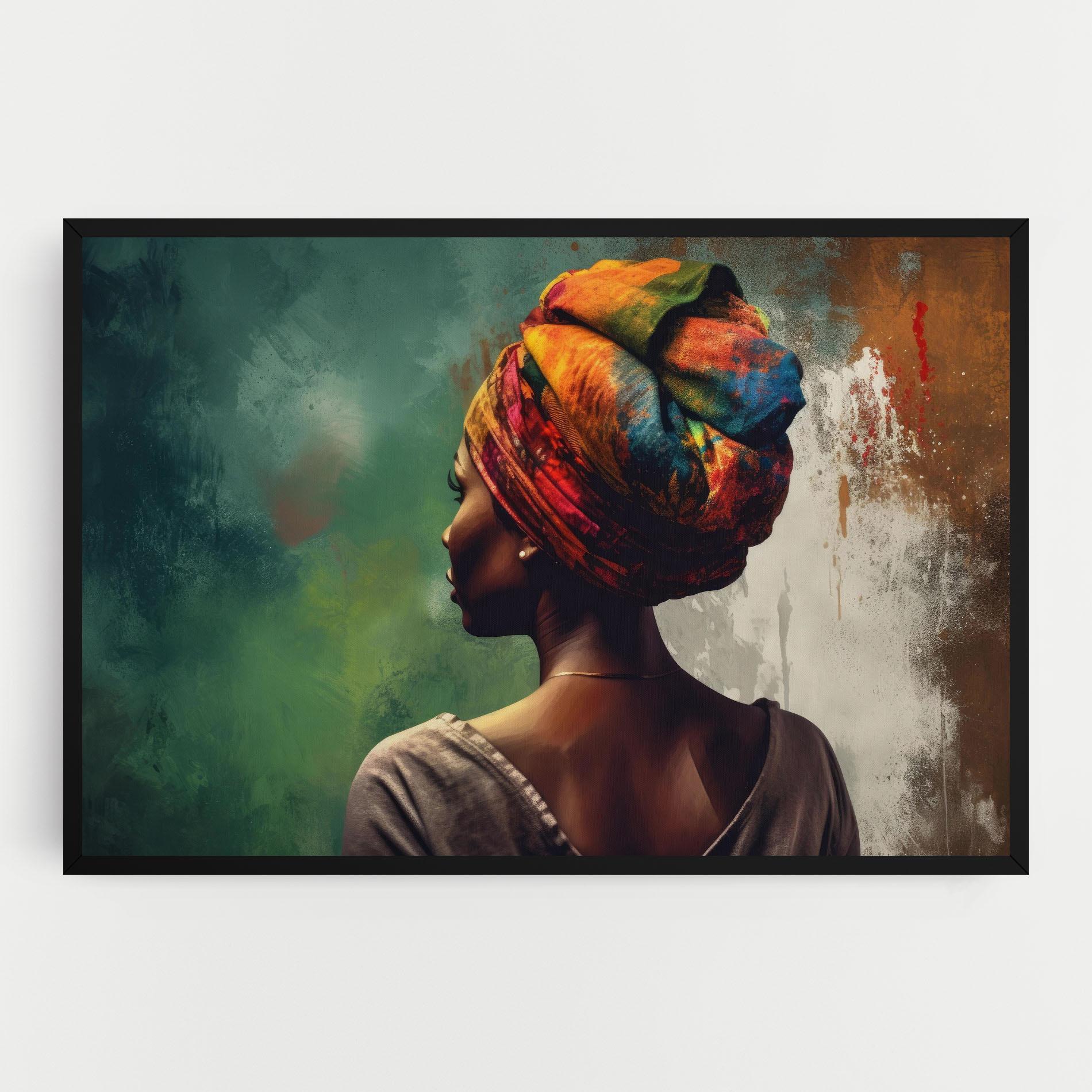 Tablou Canvas Yellow Turban Art mockup 0