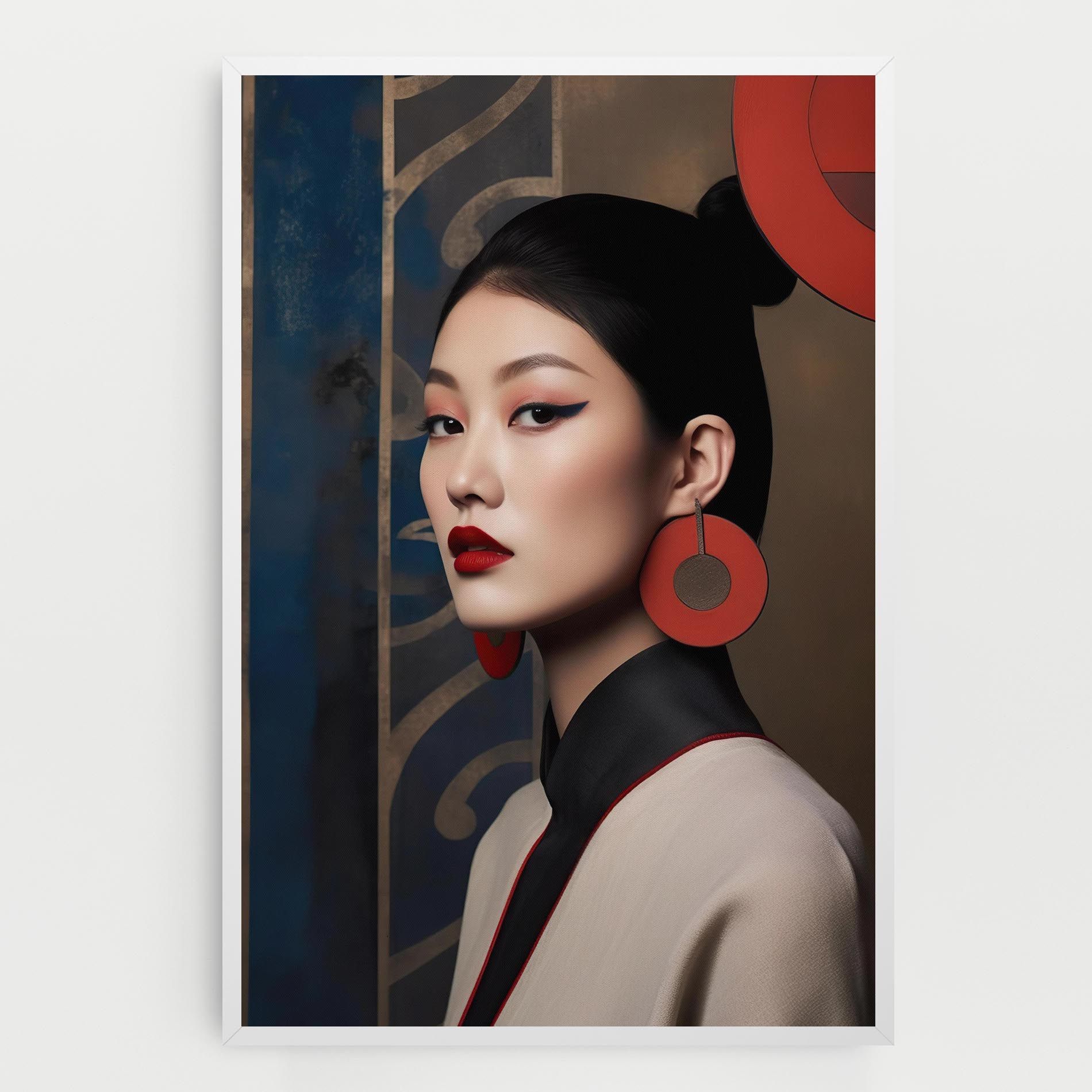 Asian Big Earrings mockup 0