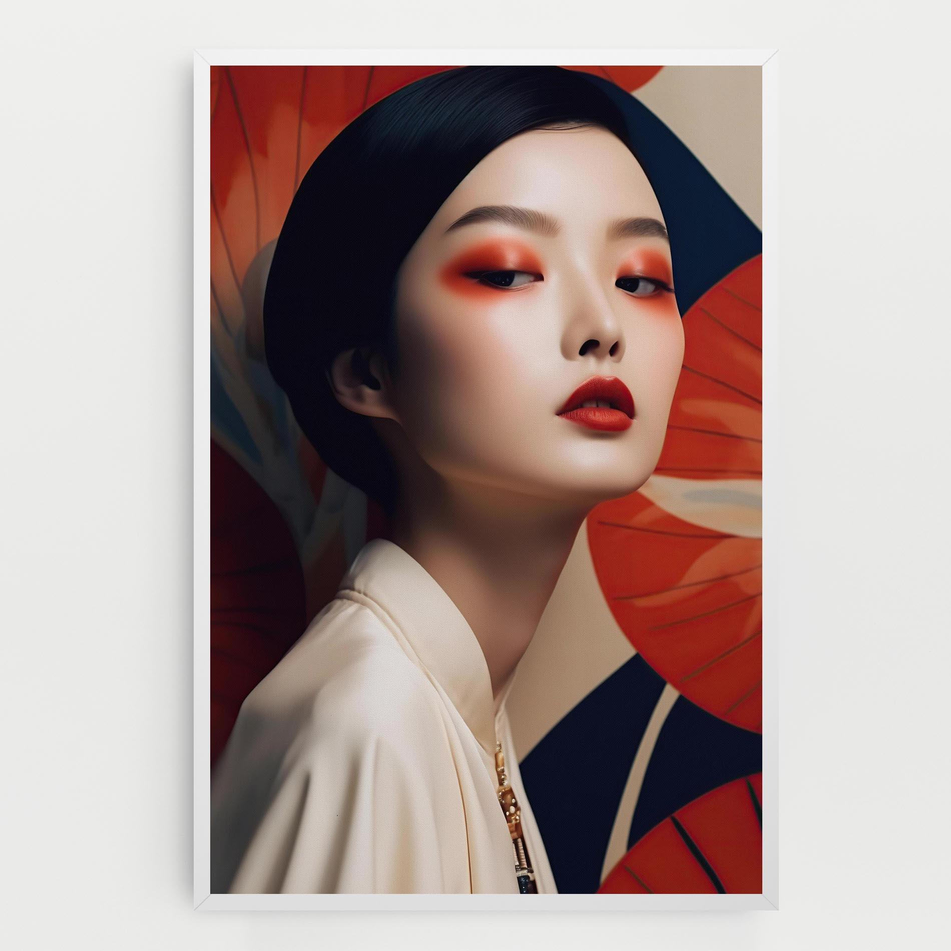 Tablou Canvas Asiatic Red Lips mockup 0
