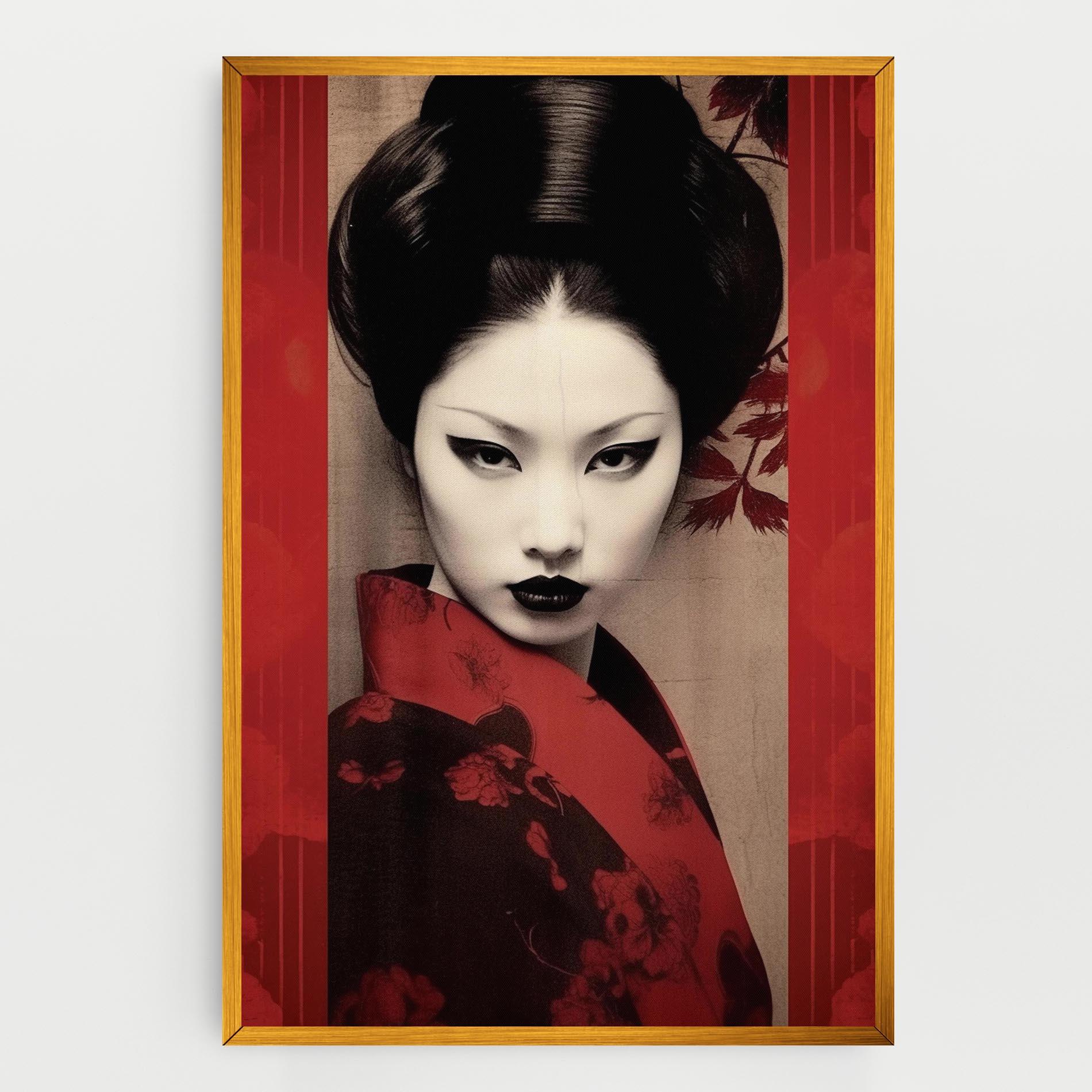 Tablou Canvas Black Asiatic Makeup mockup 0