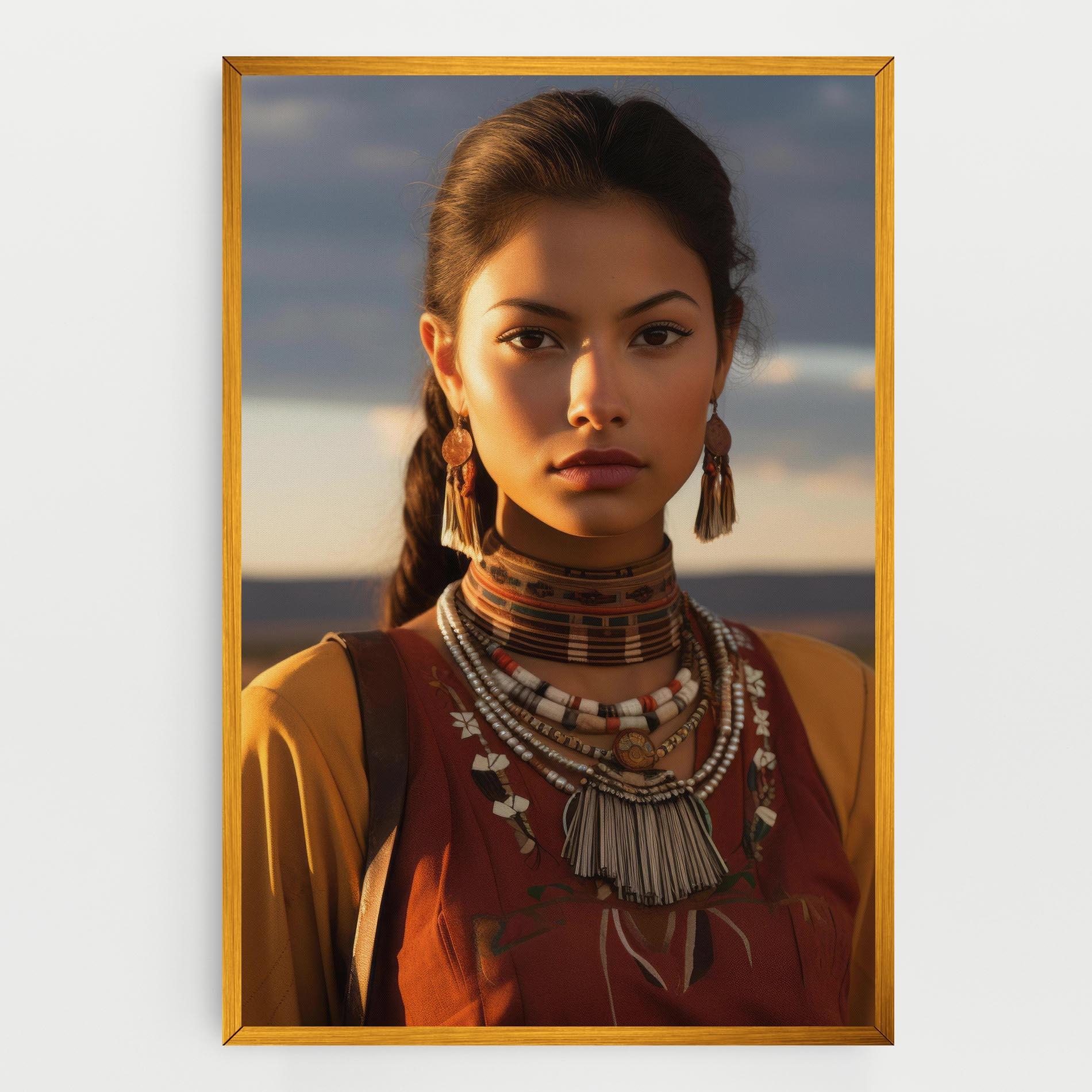 Tablou Canvas Native American Desert mockup 0