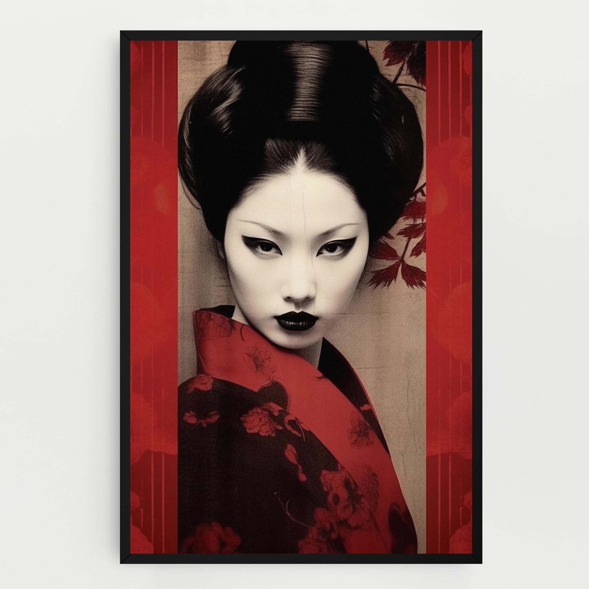 Tablou Canvas Black Asiatic Makeup mockup 0