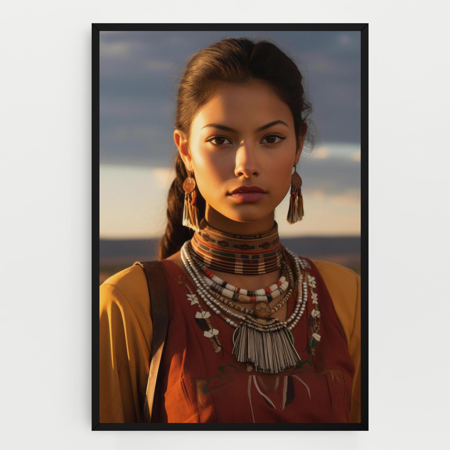 Tablou Canvas Native American Desert mockup 0