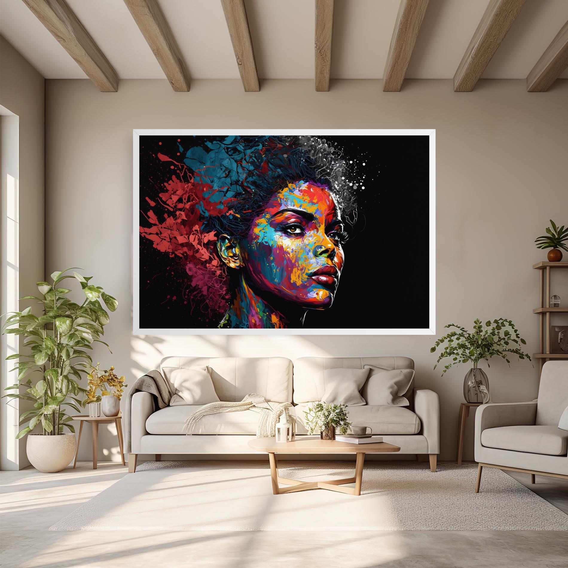 Tablou Canvas American Woman Splashes mockup 6