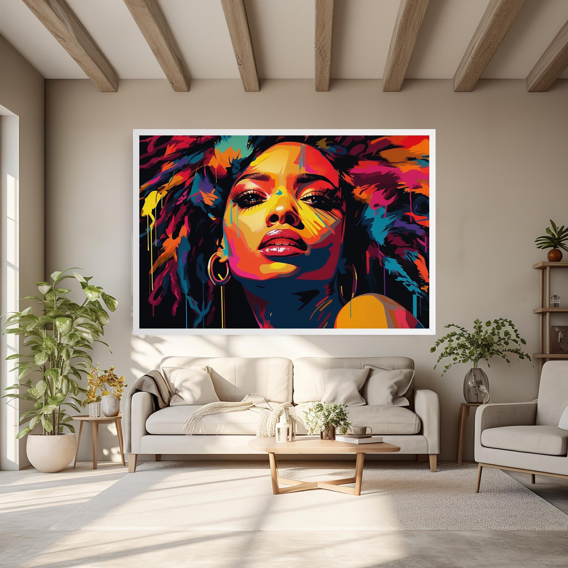 Tablou Canvas Beautiful African Art mockup 6