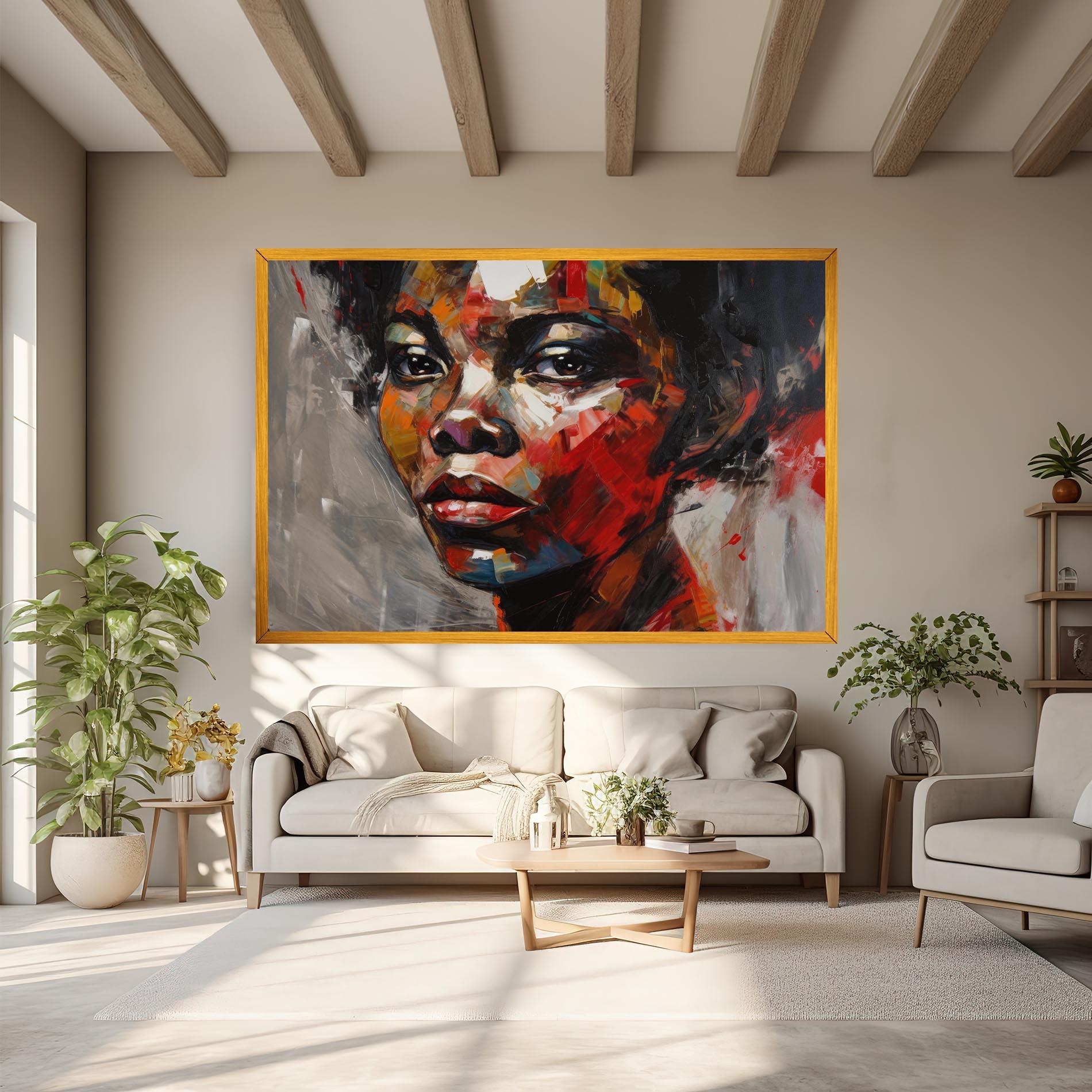 Tablou Canvas Intense Portrait Art mockup 6