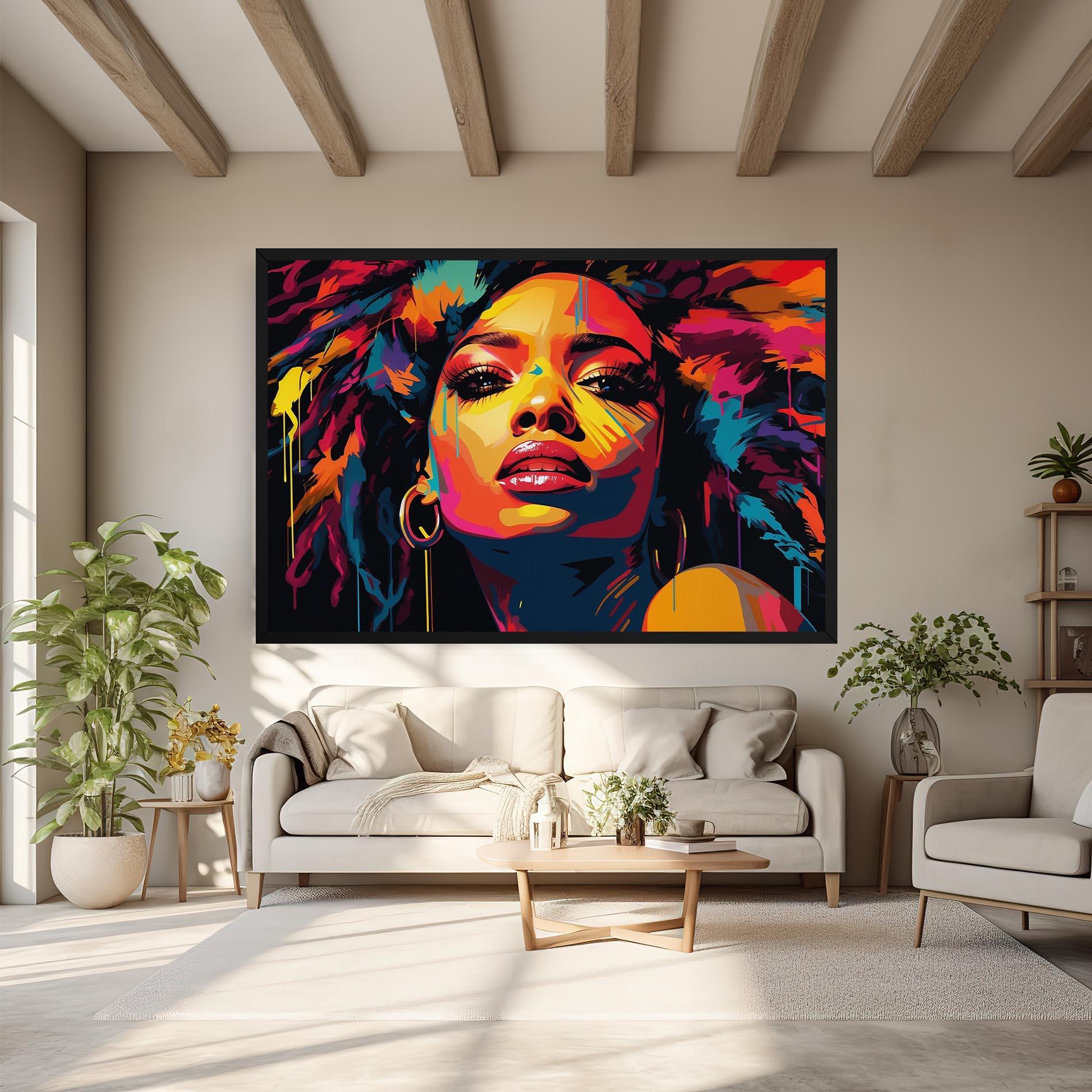 Tablou Canvas Beautiful African Art mockup 6