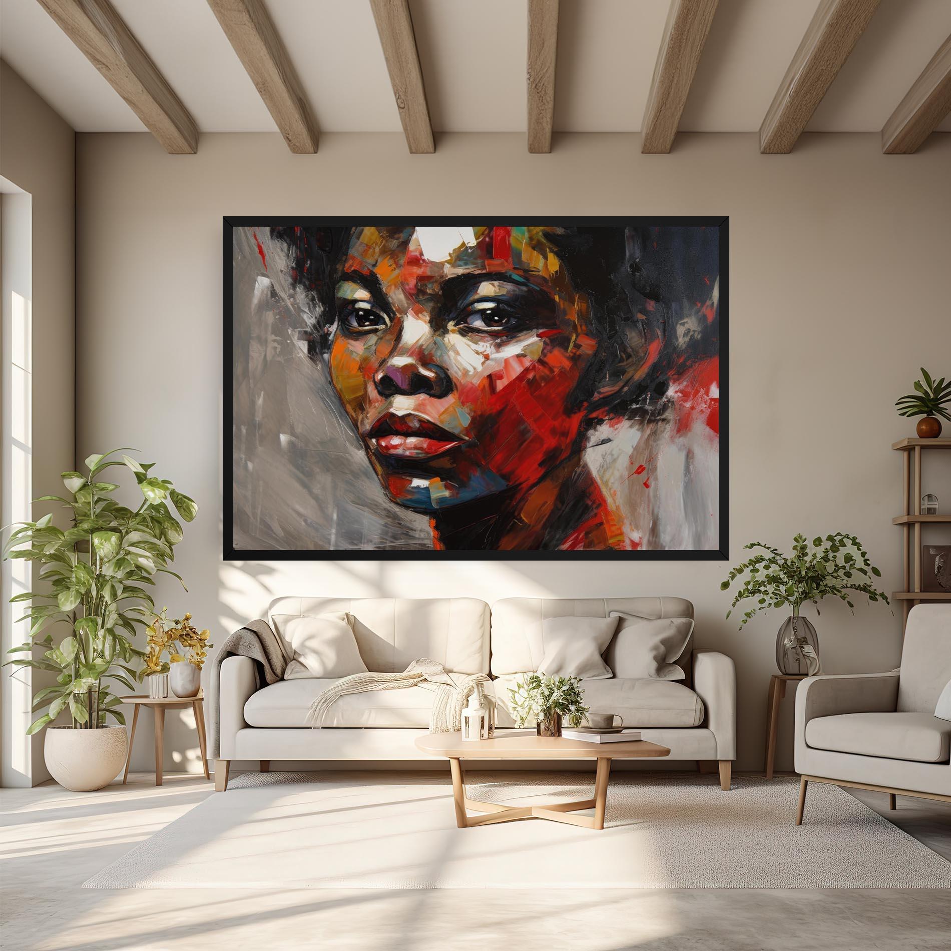 Tablou Canvas Intense Portrait Art mockup 6