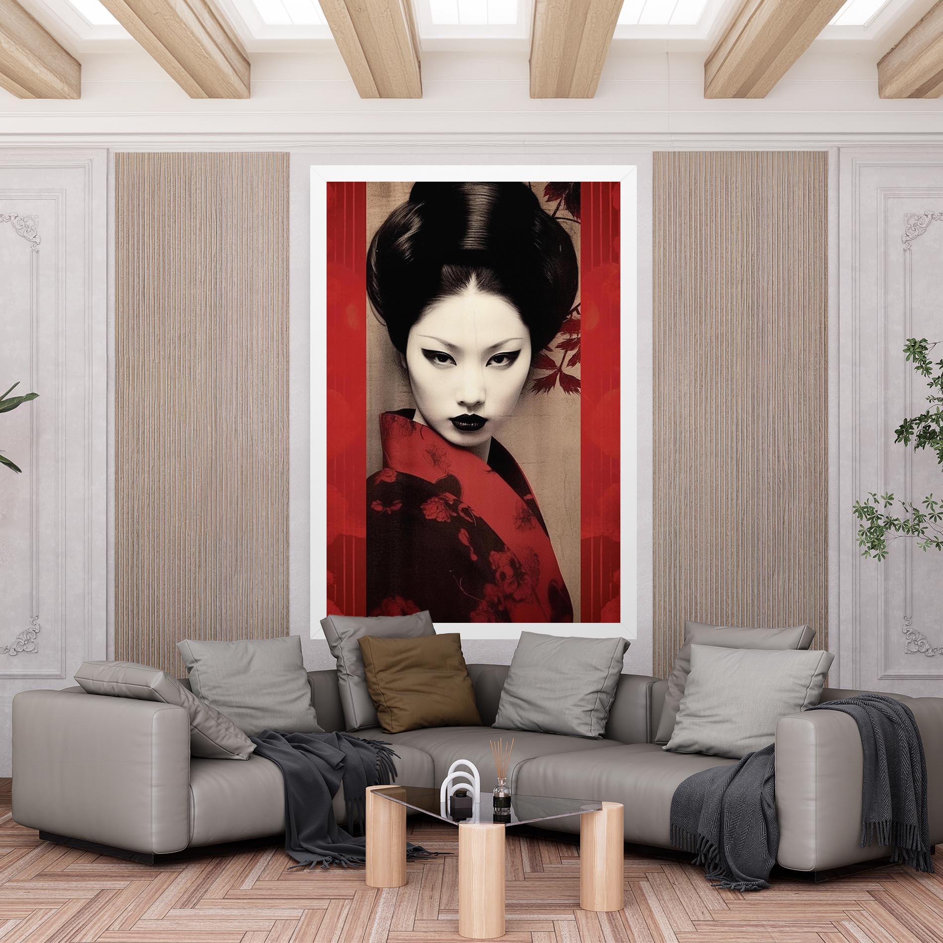 Tablou Canvas Black Asiatic Makeup mockup 6