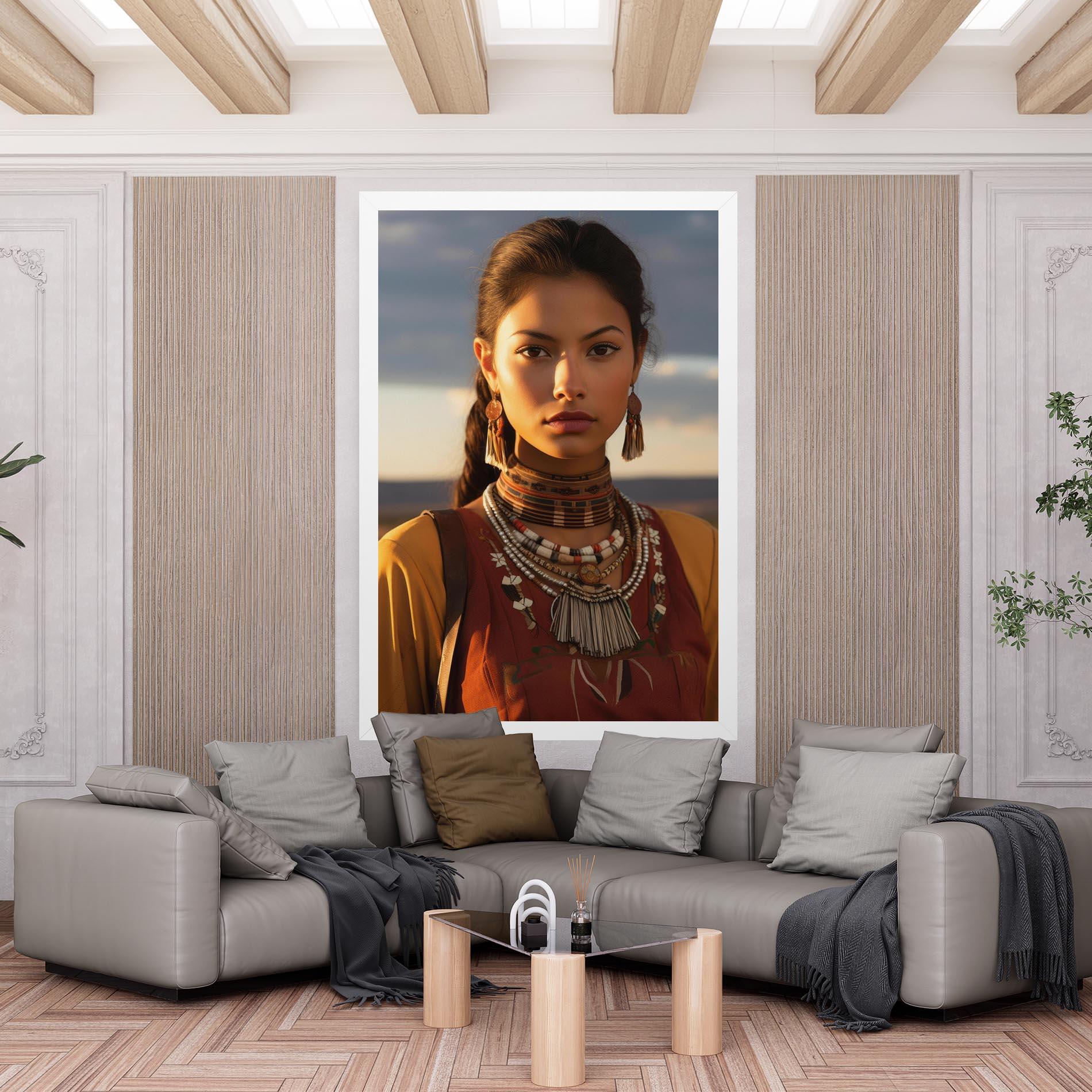 Tablou Canvas Native American Desert mockup 6