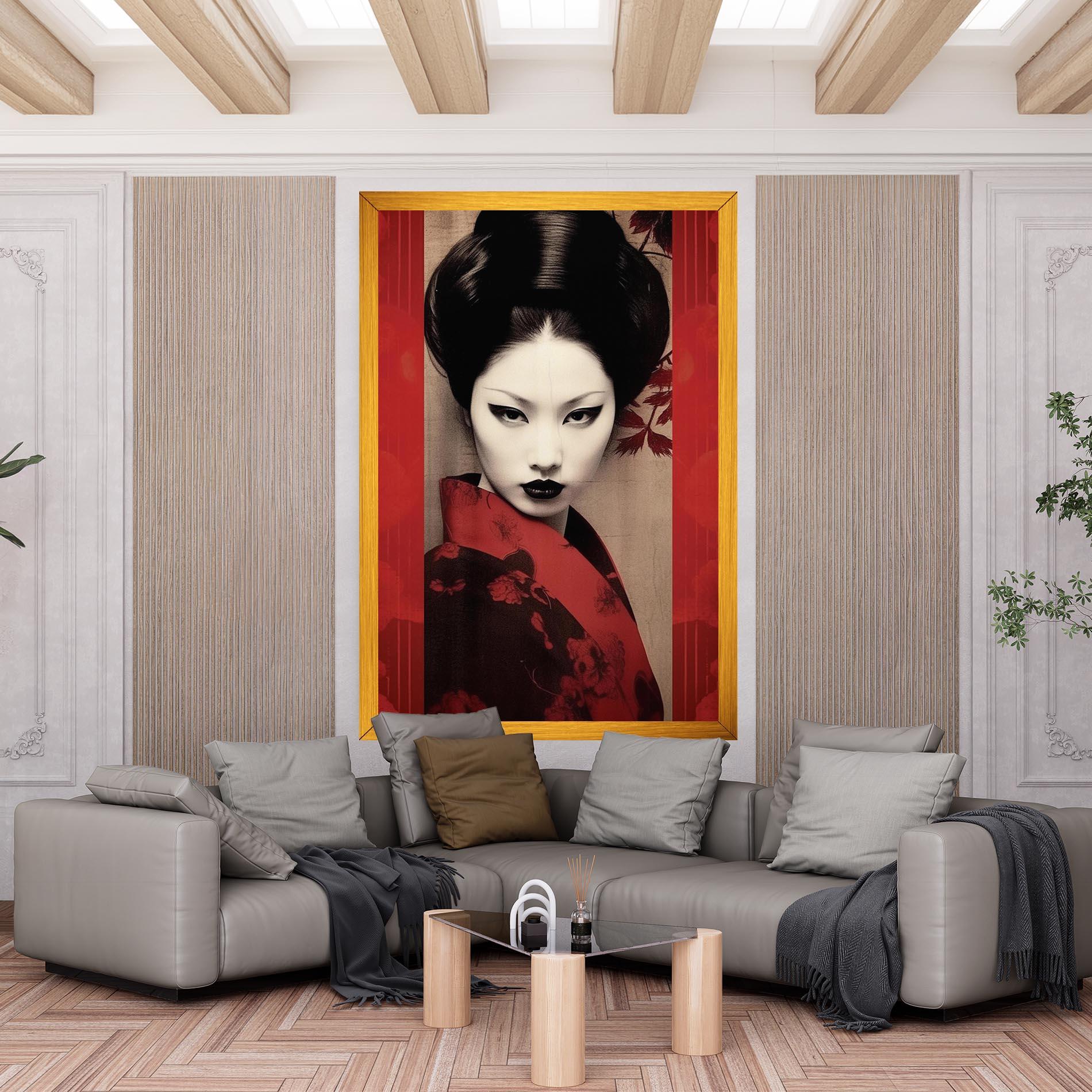 Tablou Canvas Black Asiatic Makeup mockup 6