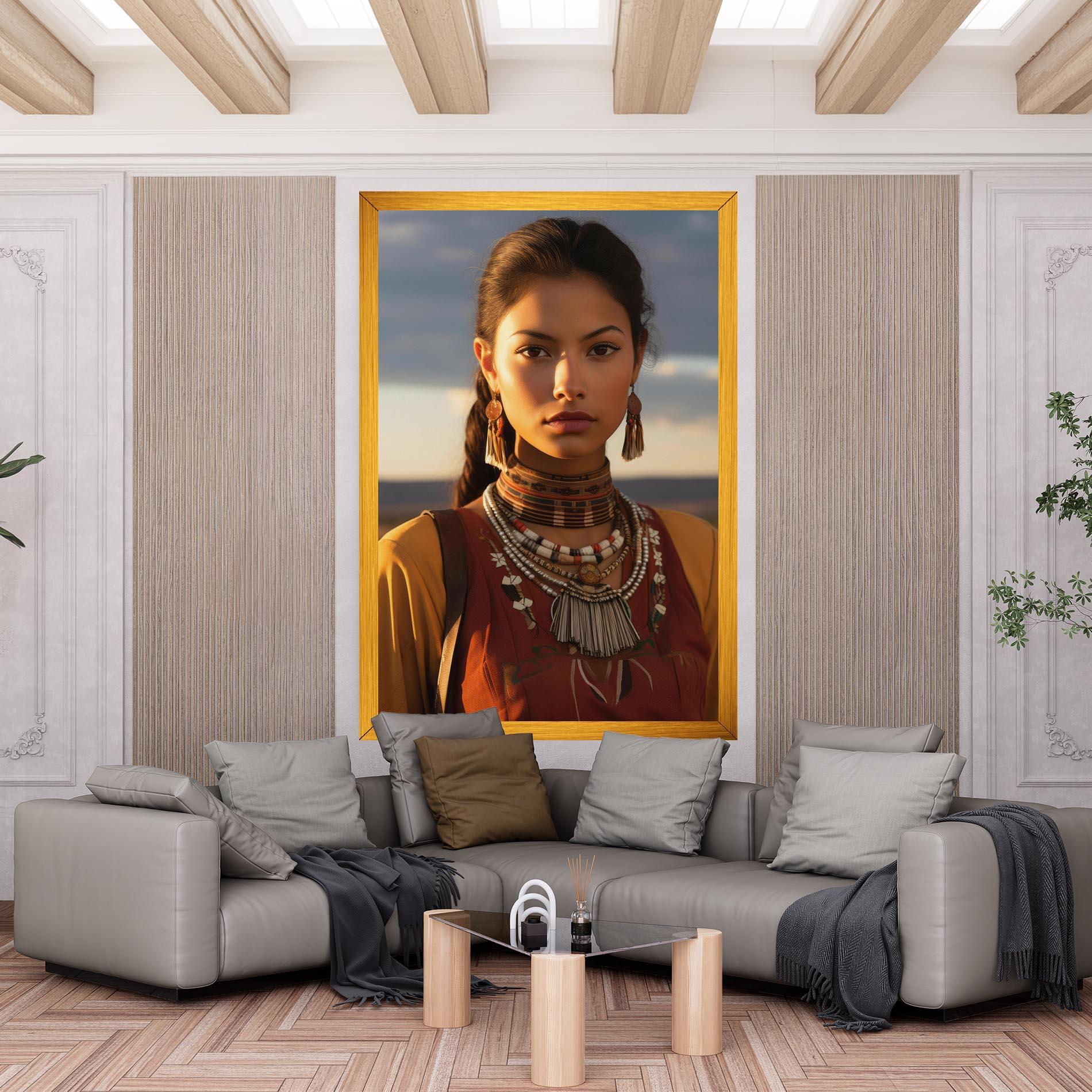 Tablou Canvas Native American Desert mockup 6