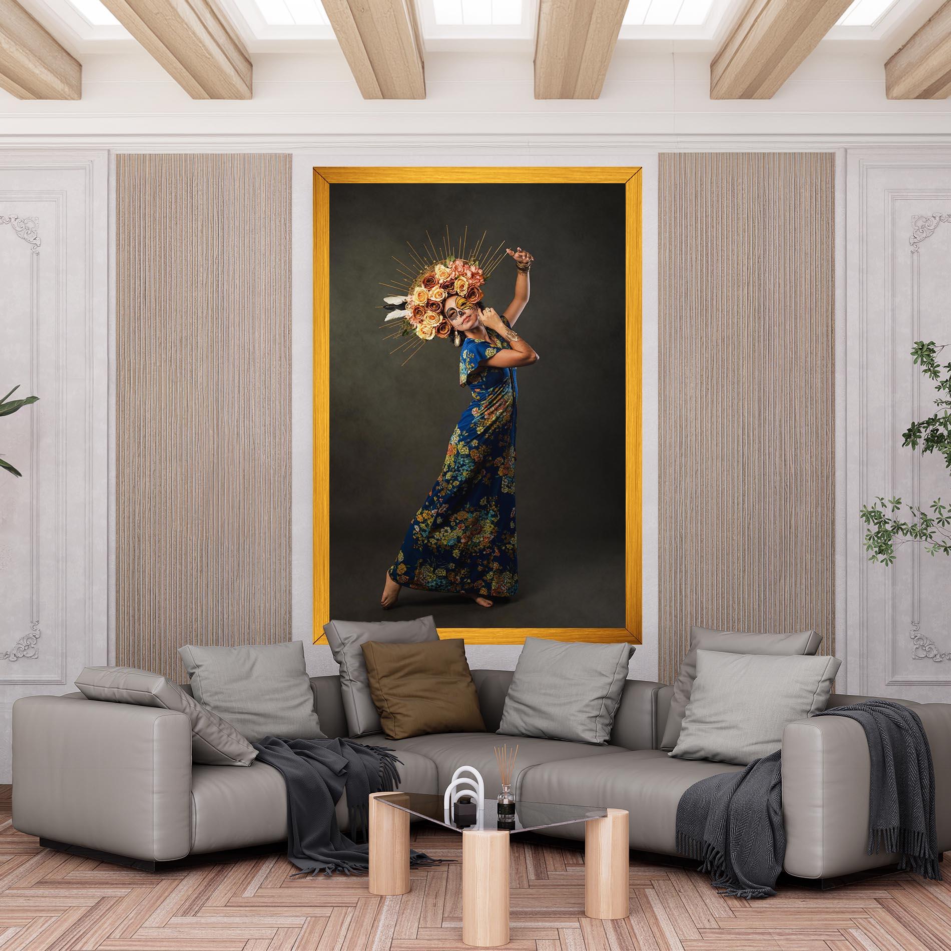 Tablou Canvas Sugar Skull Face mockup 6