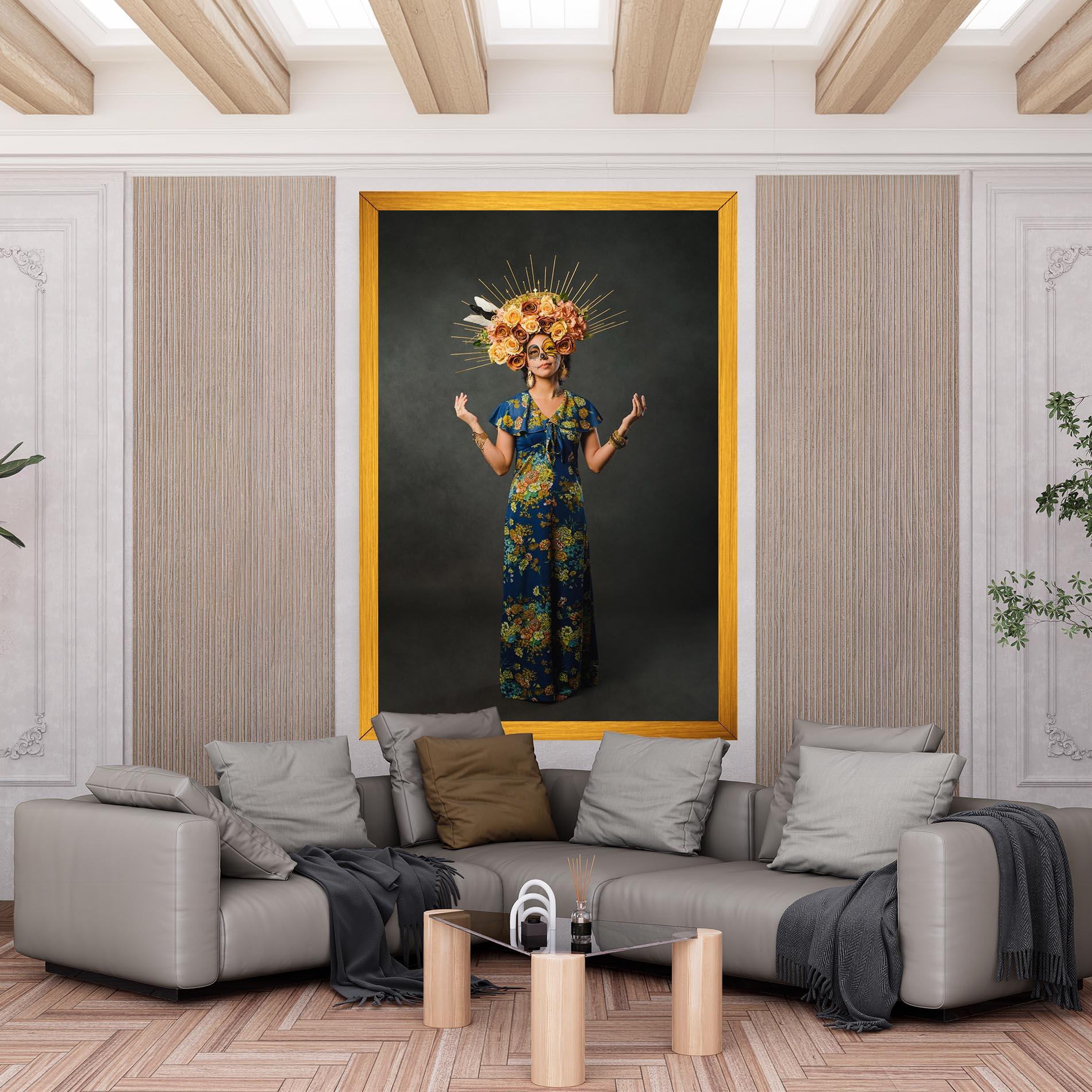 Tablou Canvas Sugar Skull Makeup mockup 6