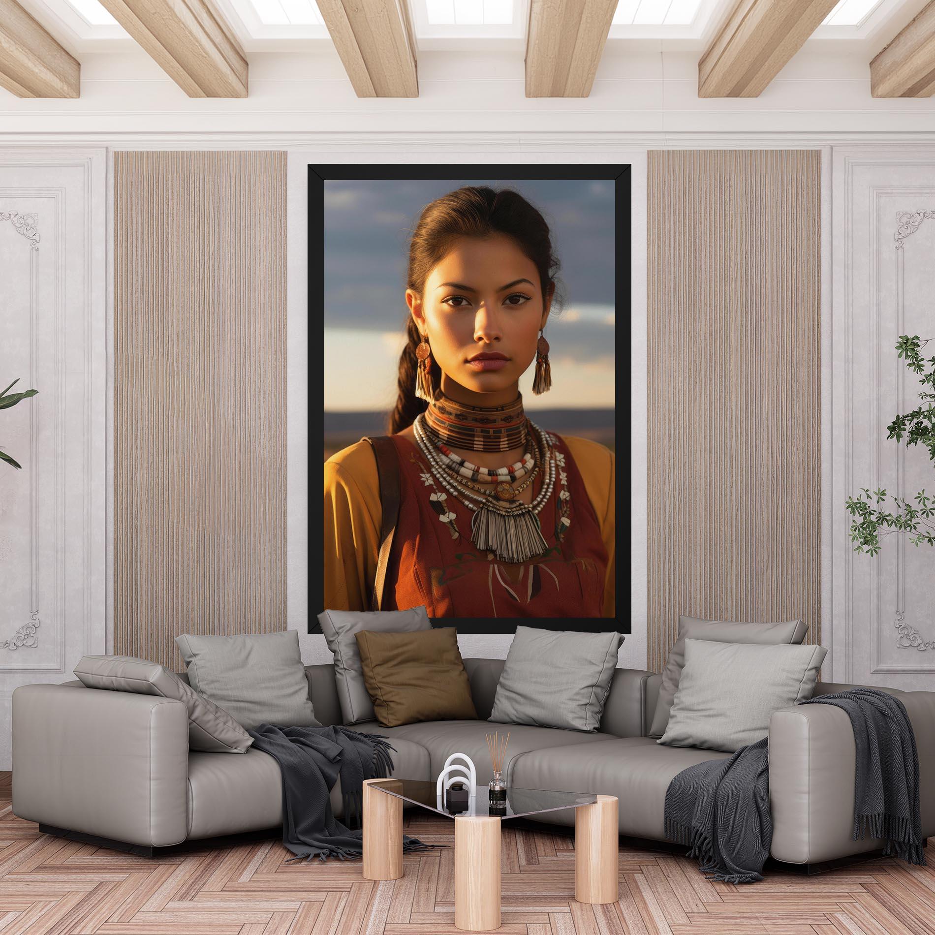 Tablou Canvas Native American Desert mockup 6