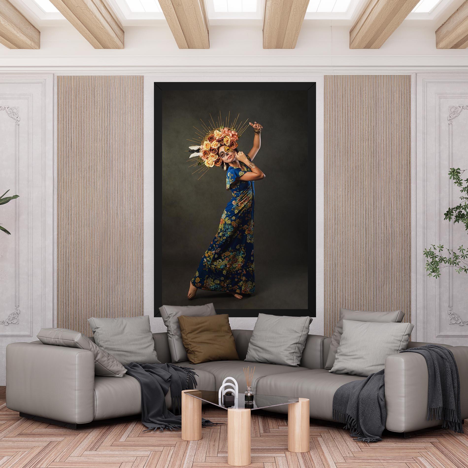 Tablou Canvas Sugar Skull Face mockup 6