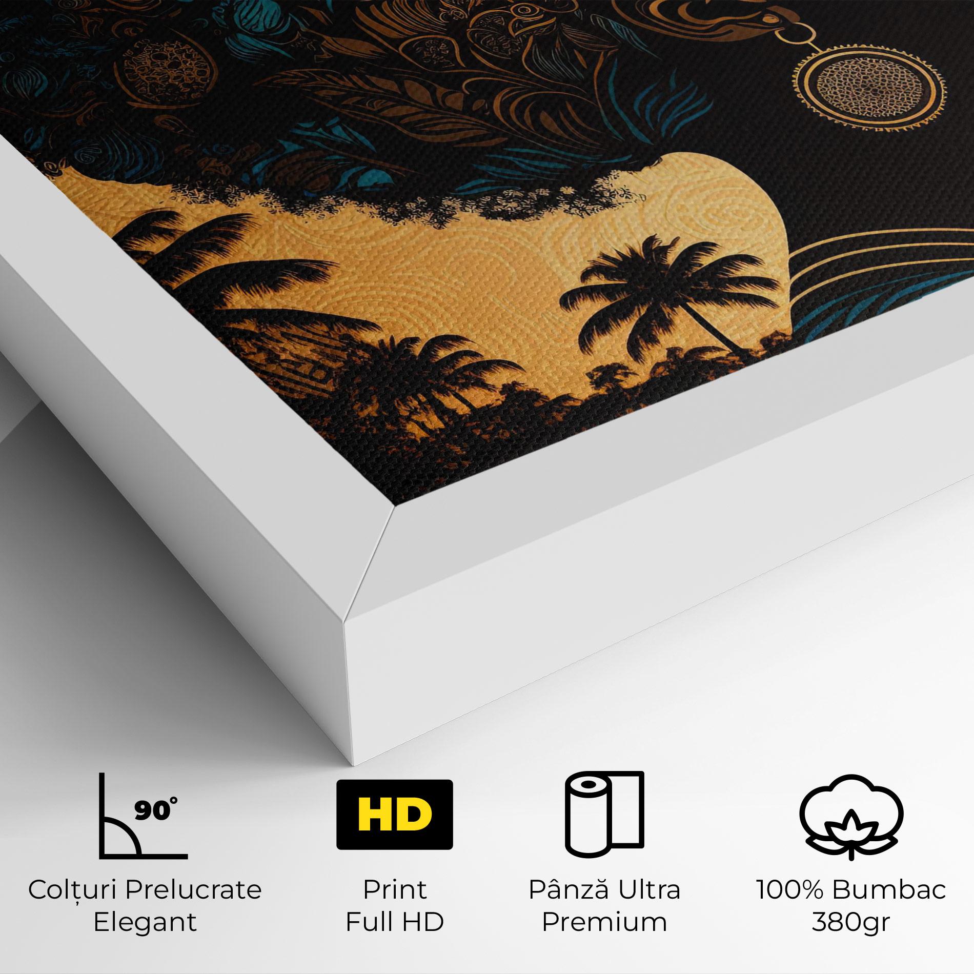 Tablou Canvas African Profile Woman mockup 4