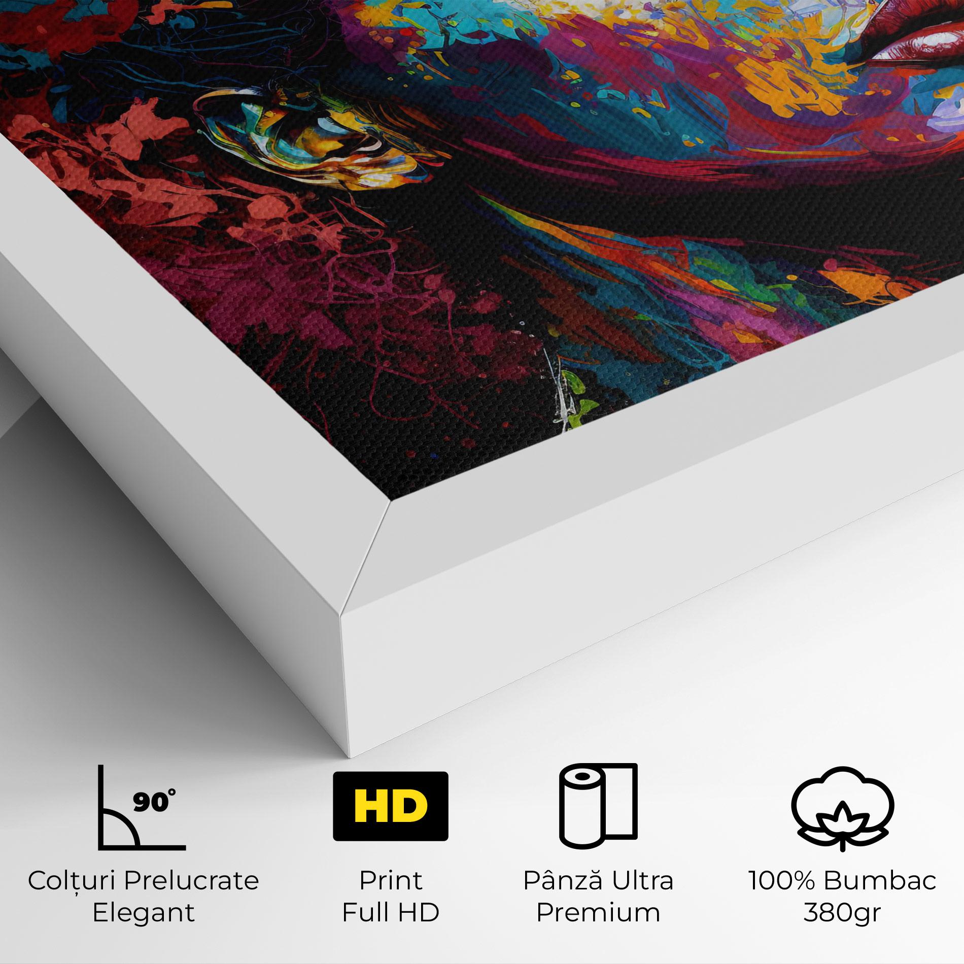 Tablou Canvas American Woman Splashes mockup 4