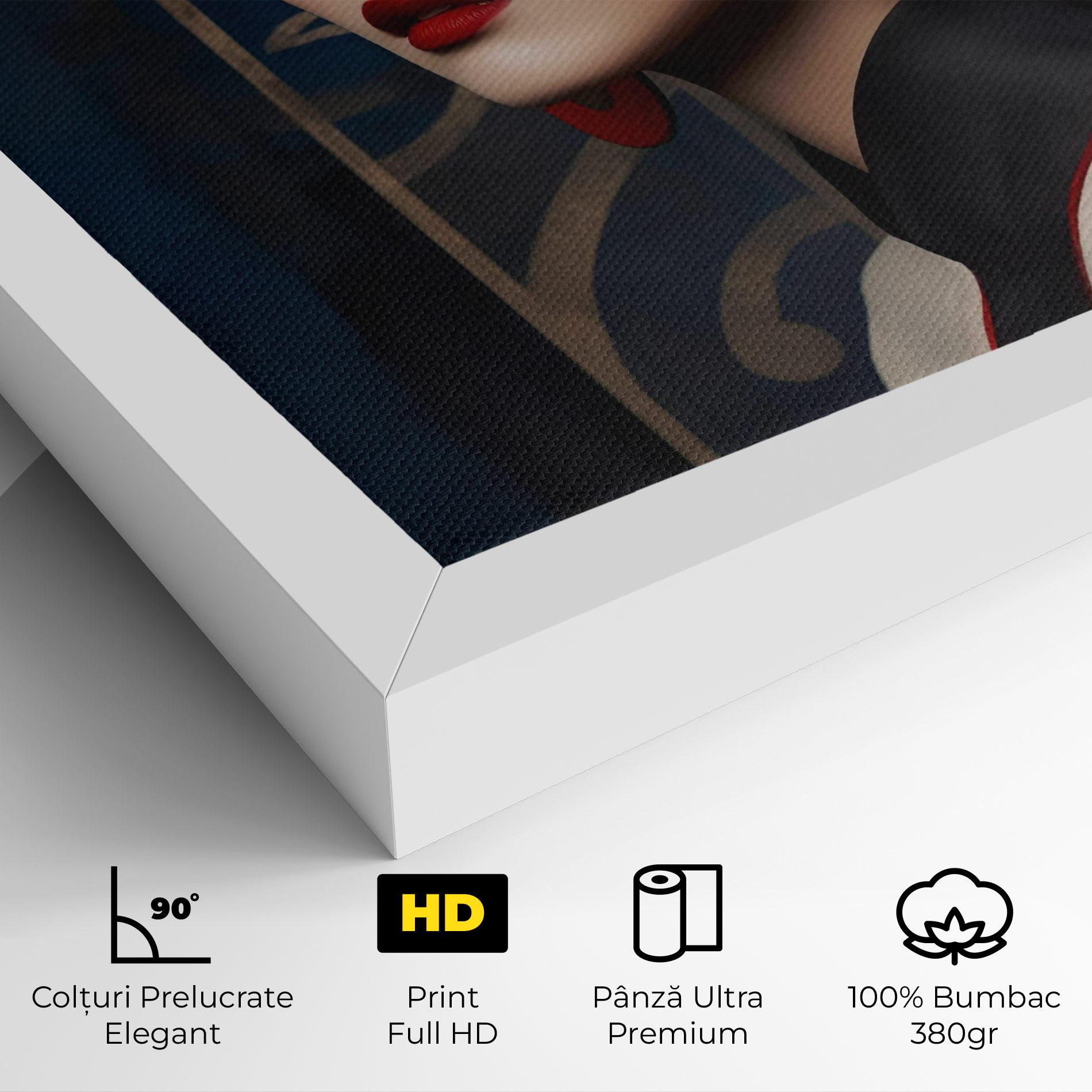 Tablou Canvas Asian Big Earrings mockup 4