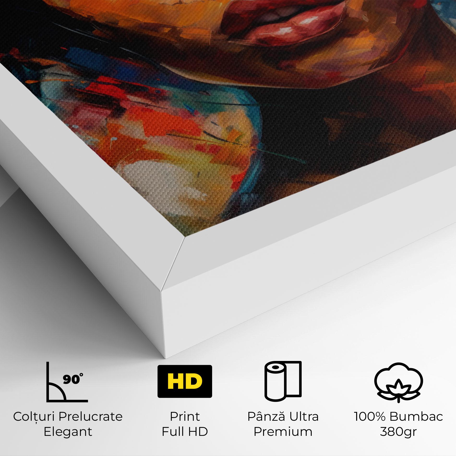 Tablou Canvas Intense Fiery Portrait mockup 4