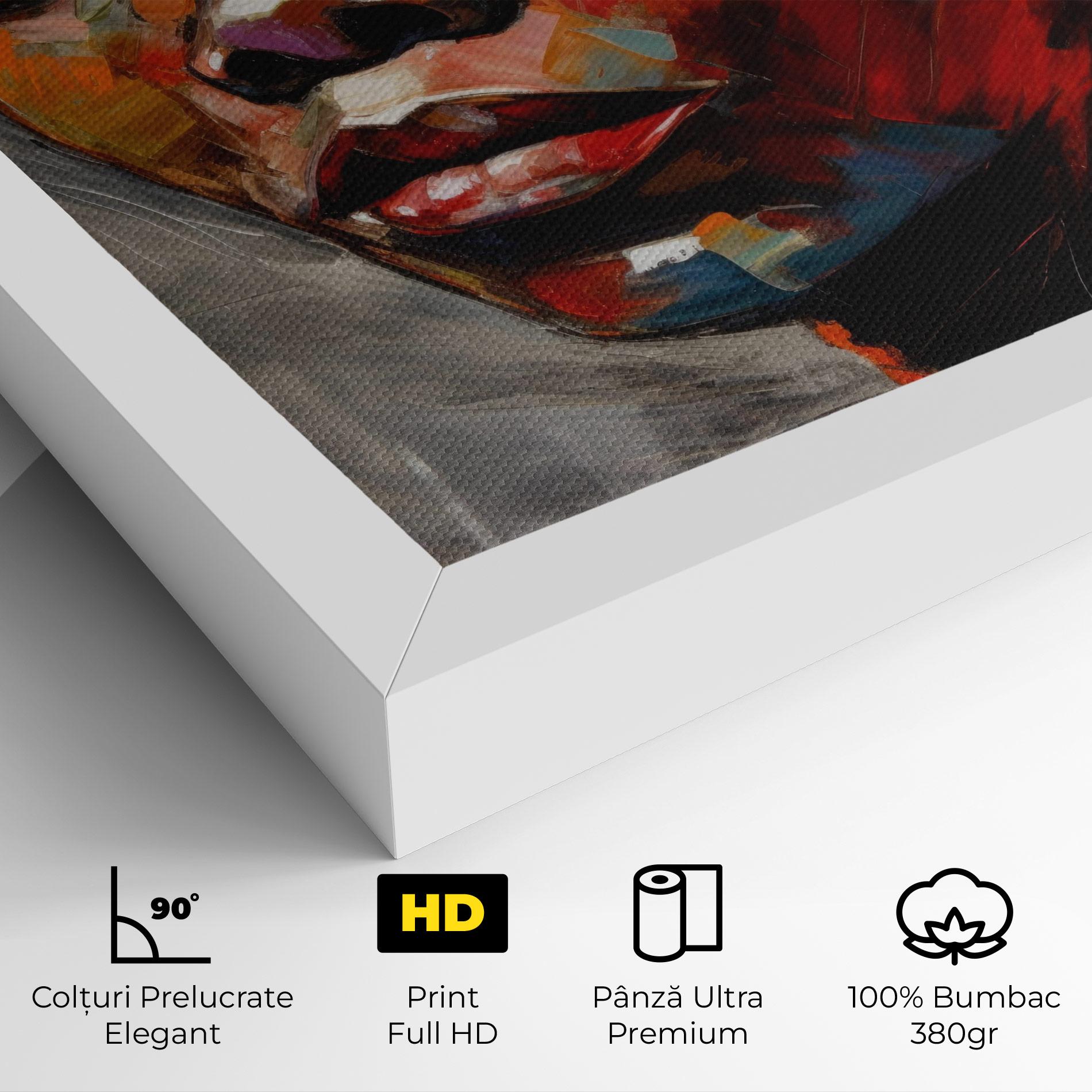 Tablou Canvas Intense Portrait Art mockup 4