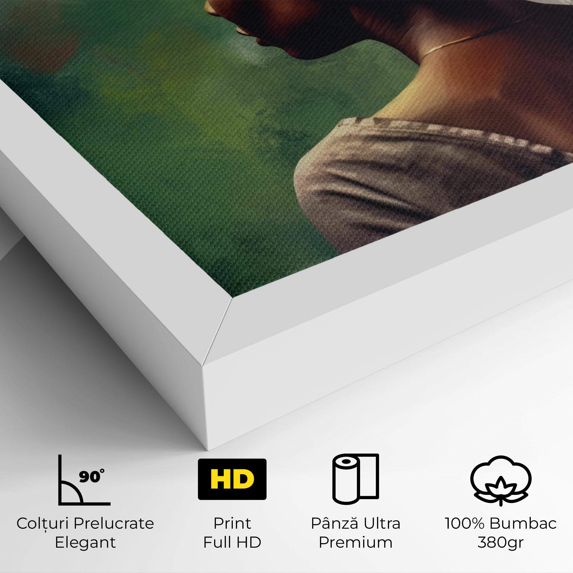 Tablou Canvas Yellow Turban Art mockup 4