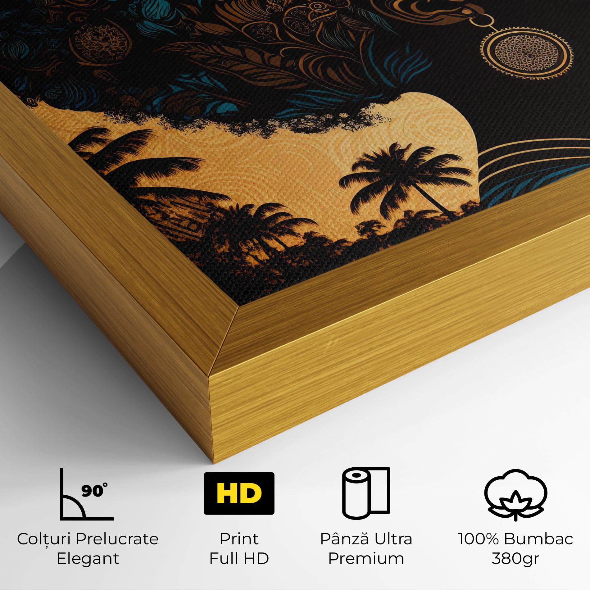 Tablou Canvas African Profile Woman mockup 4