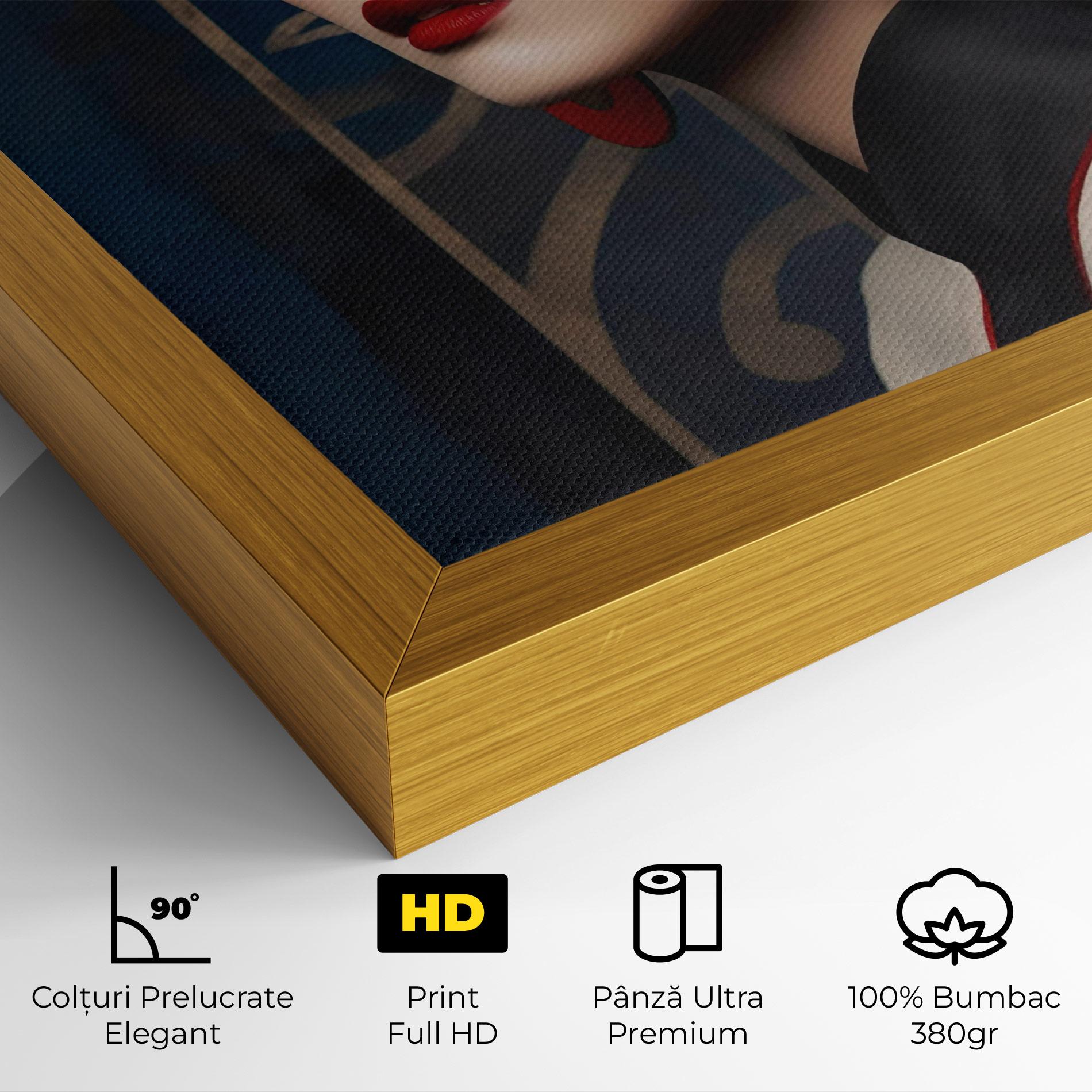 Tablou Canvas Asian Big Earrings mockup 4