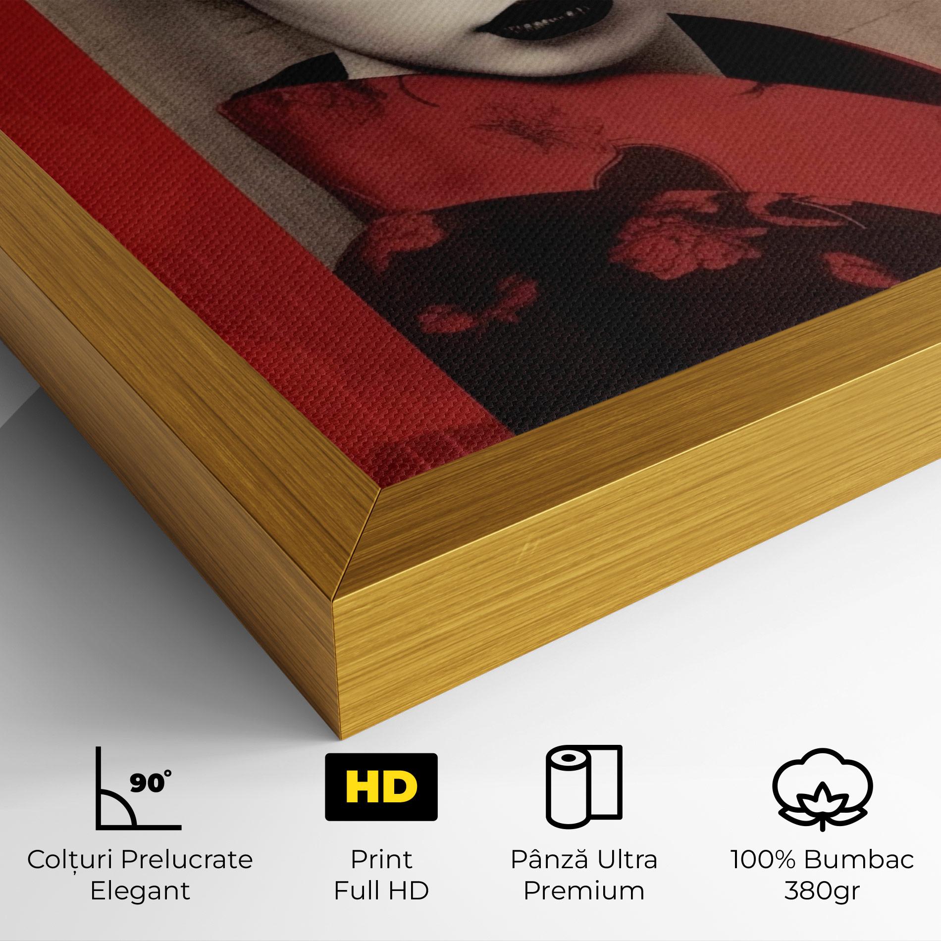 Tablou Canvas Black Asiatic Makeup mockup 4