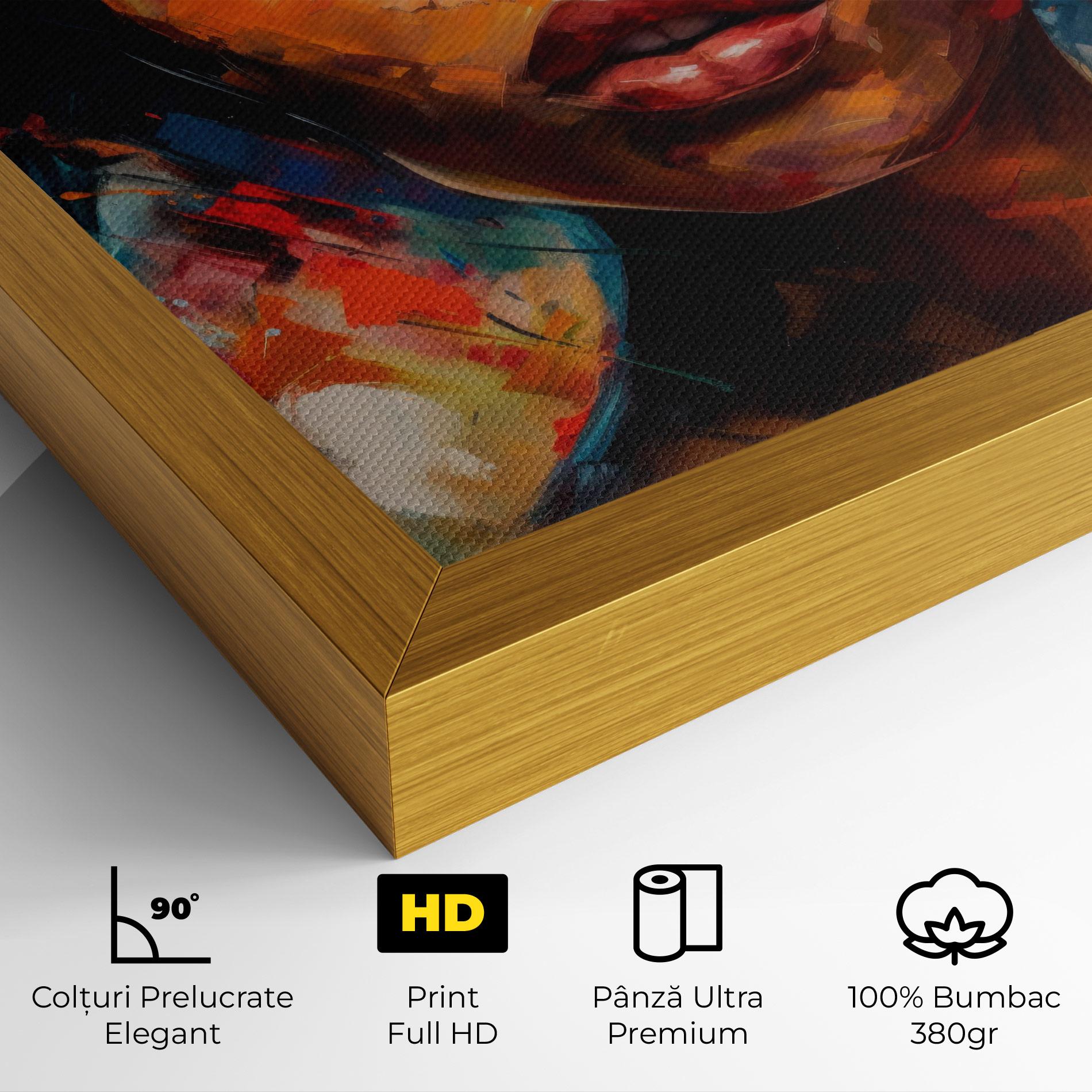Tablou Canvas Intense Fiery Portrait mockup 4