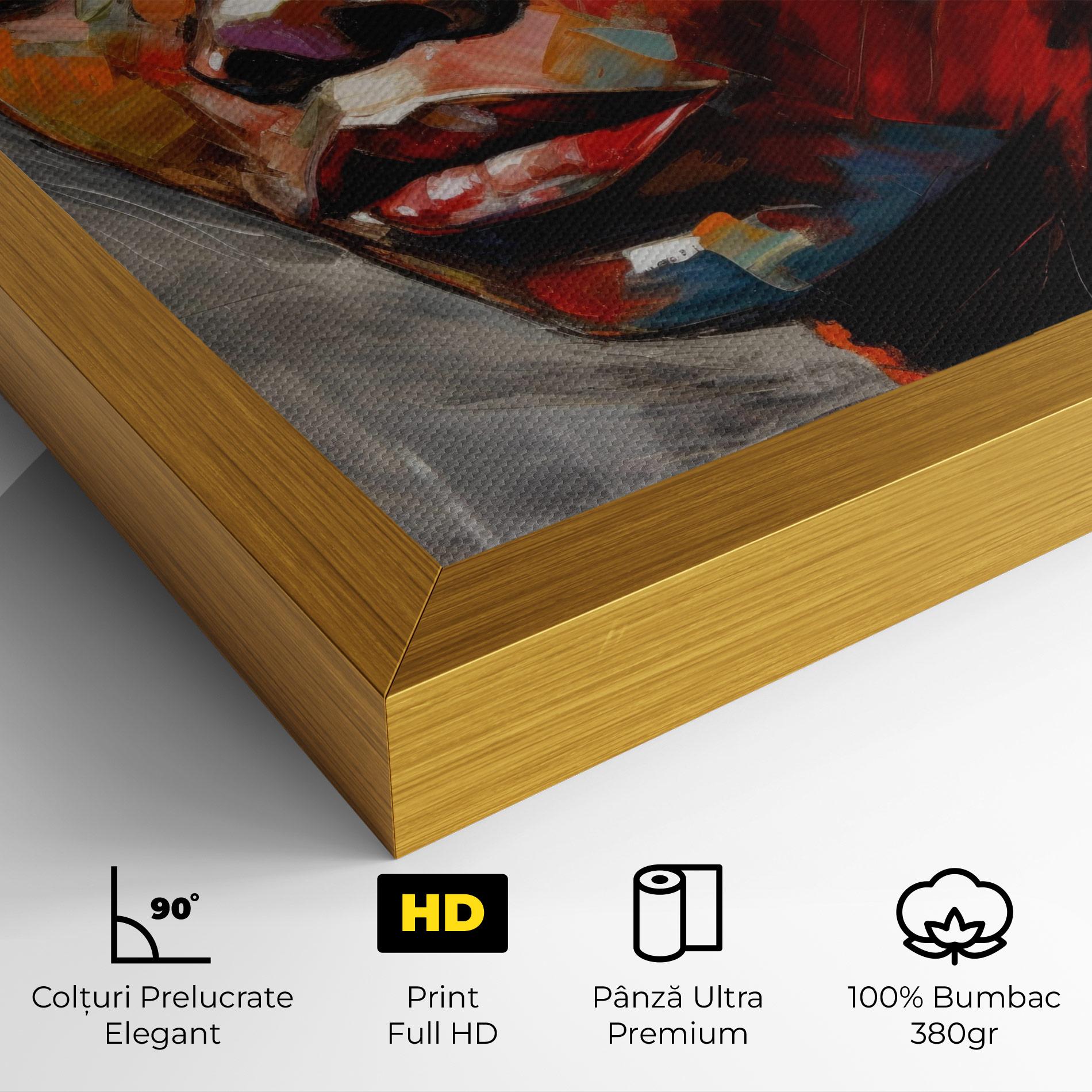 Tablou Canvas Intense Portrait Art mockup 4