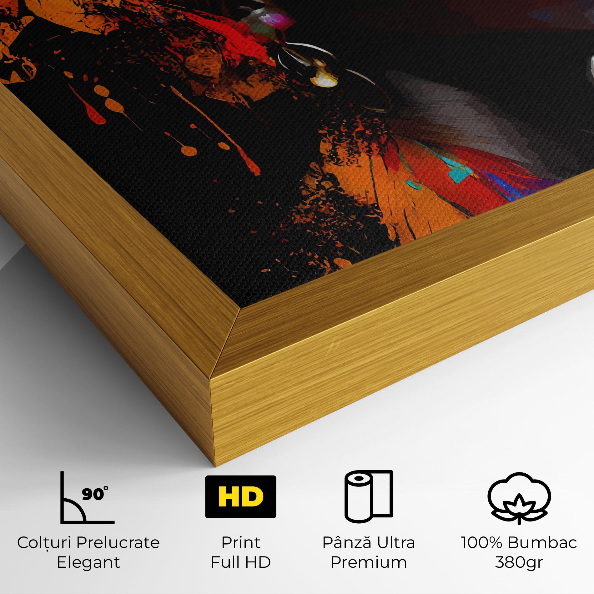 Tablou Canvas Pretty African Art Splash mockup 4