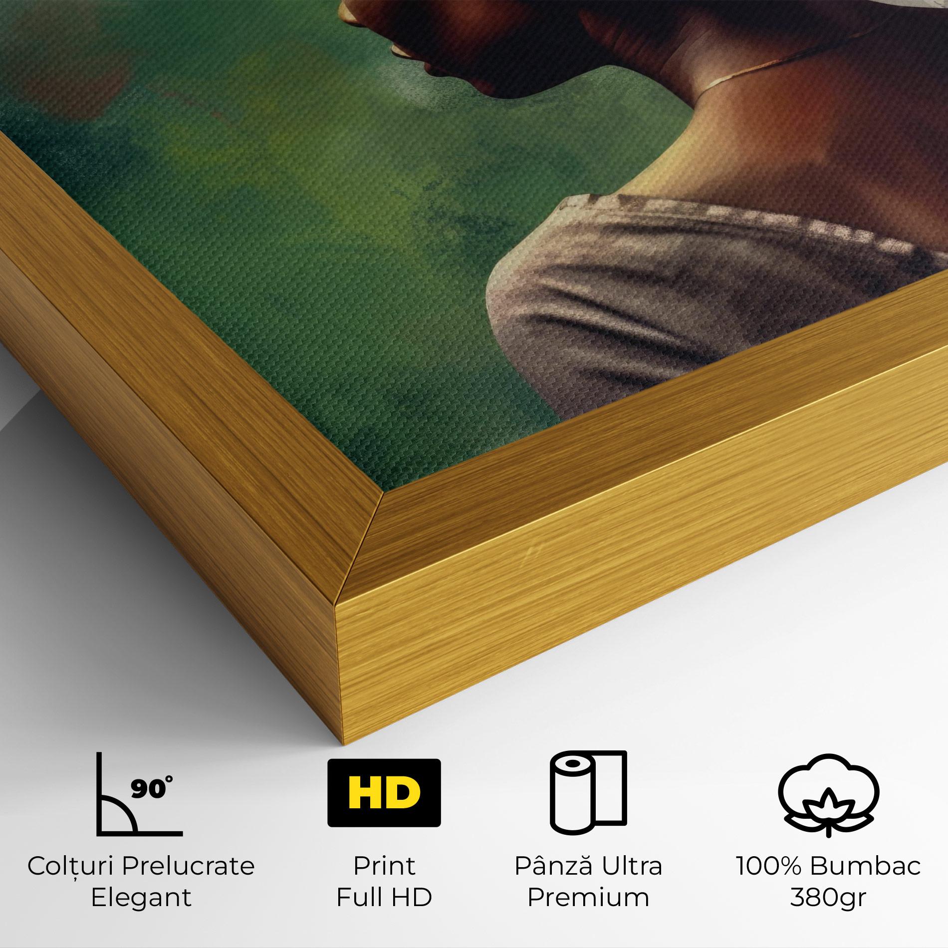 Tablou Canvas Yellow Turban Art mockup 4