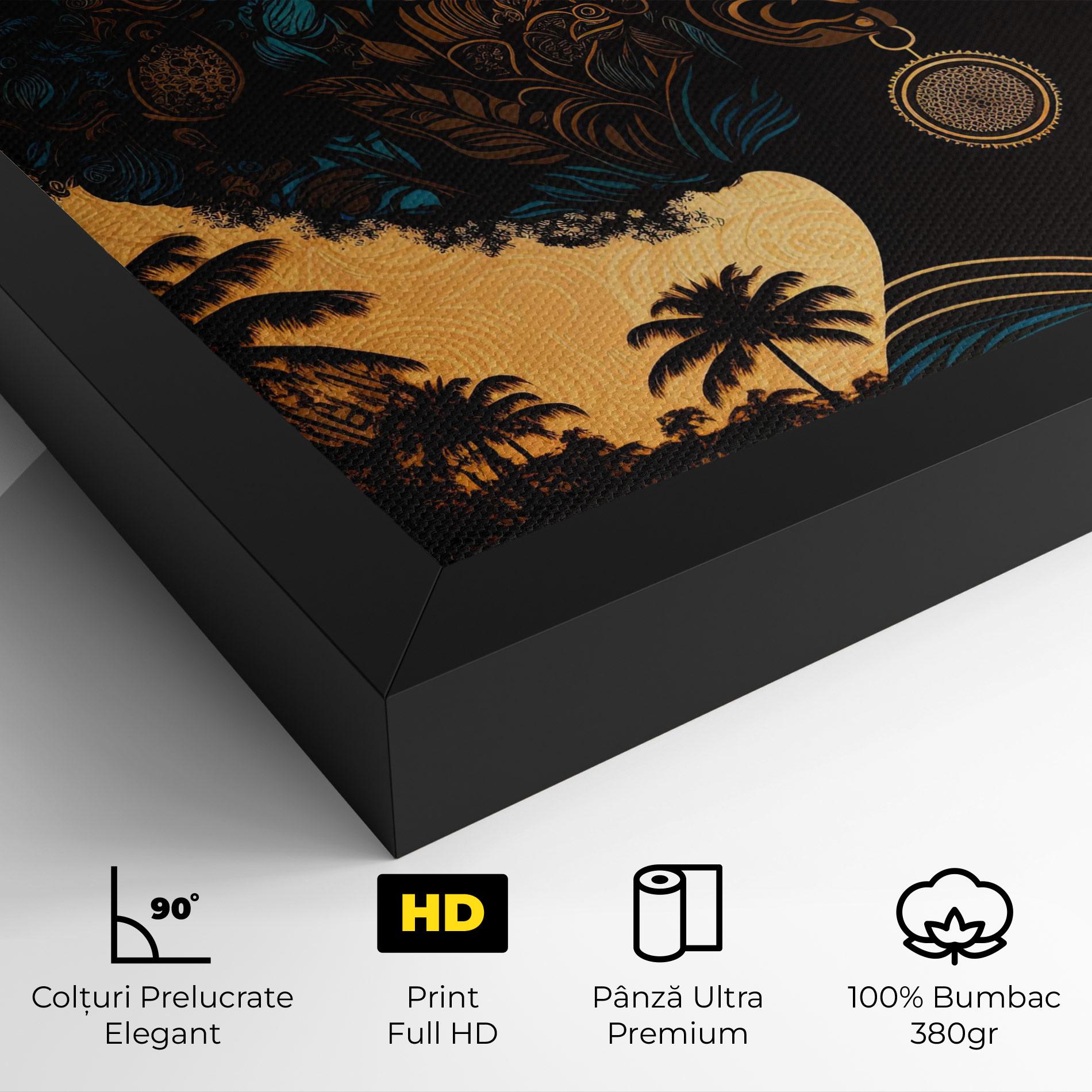 Tablou Canvas African Profile Woman mockup 4