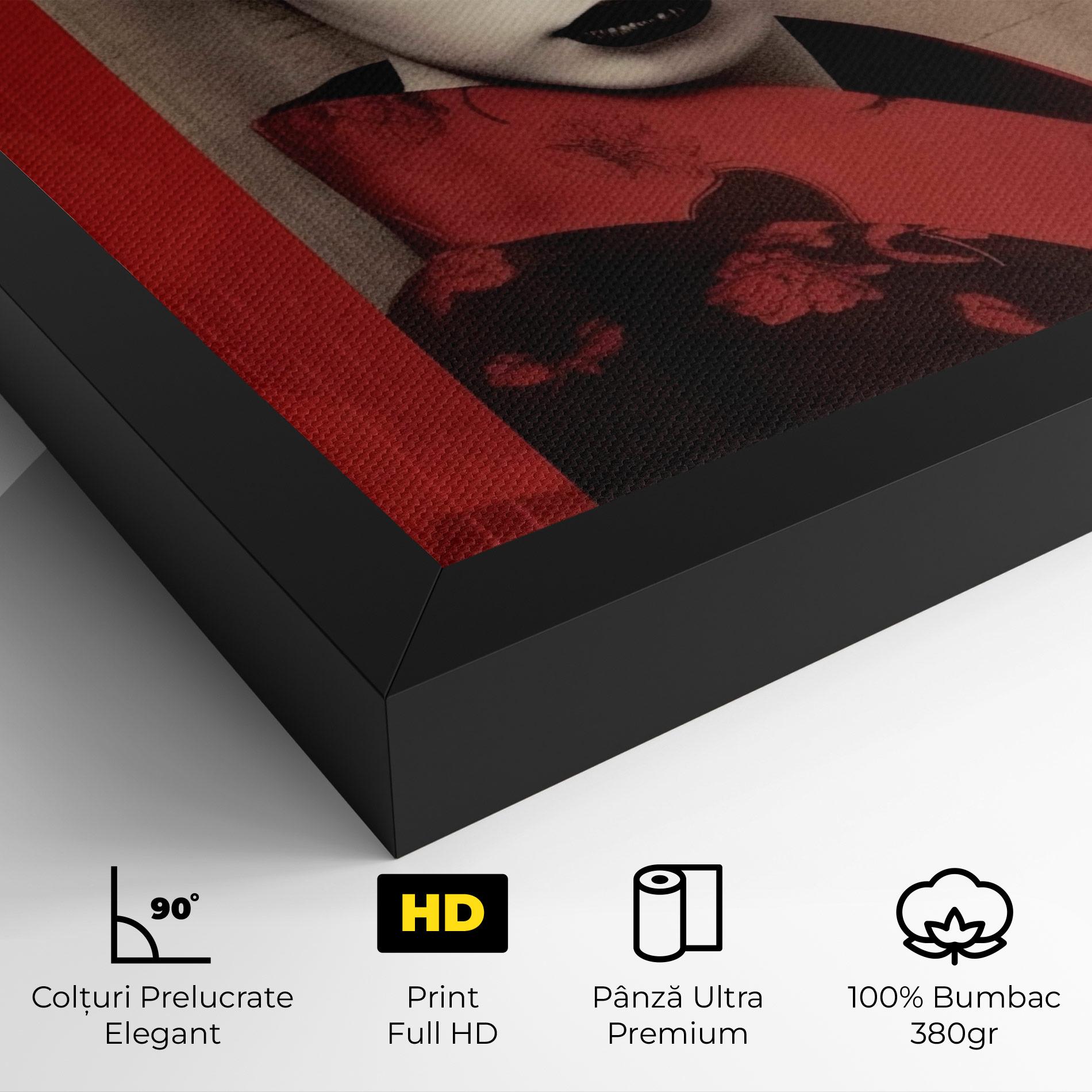 Tablou Canvas Black Asiatic Makeup mockup 4