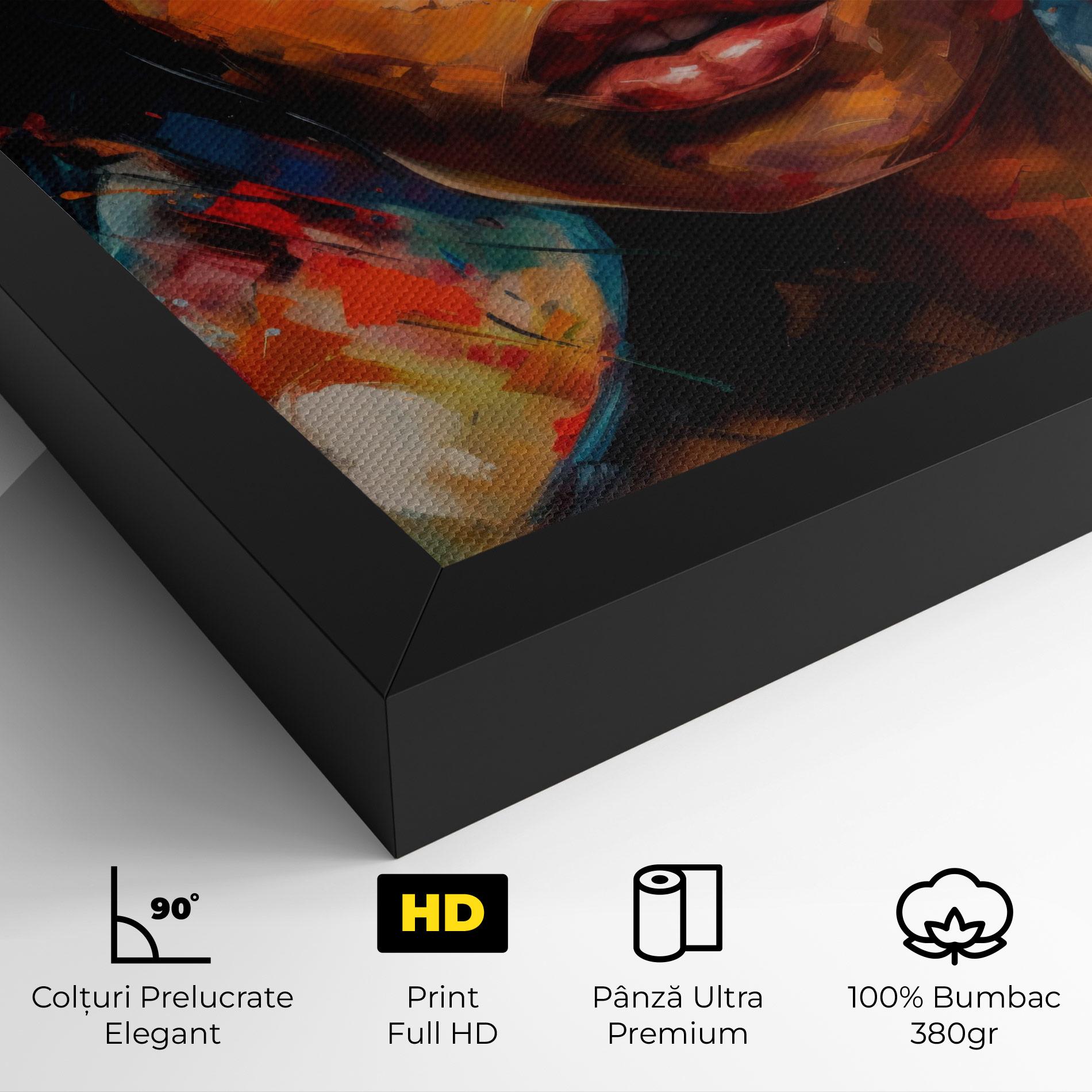 Tablou Canvas Intense Fiery Portrait mockup 4