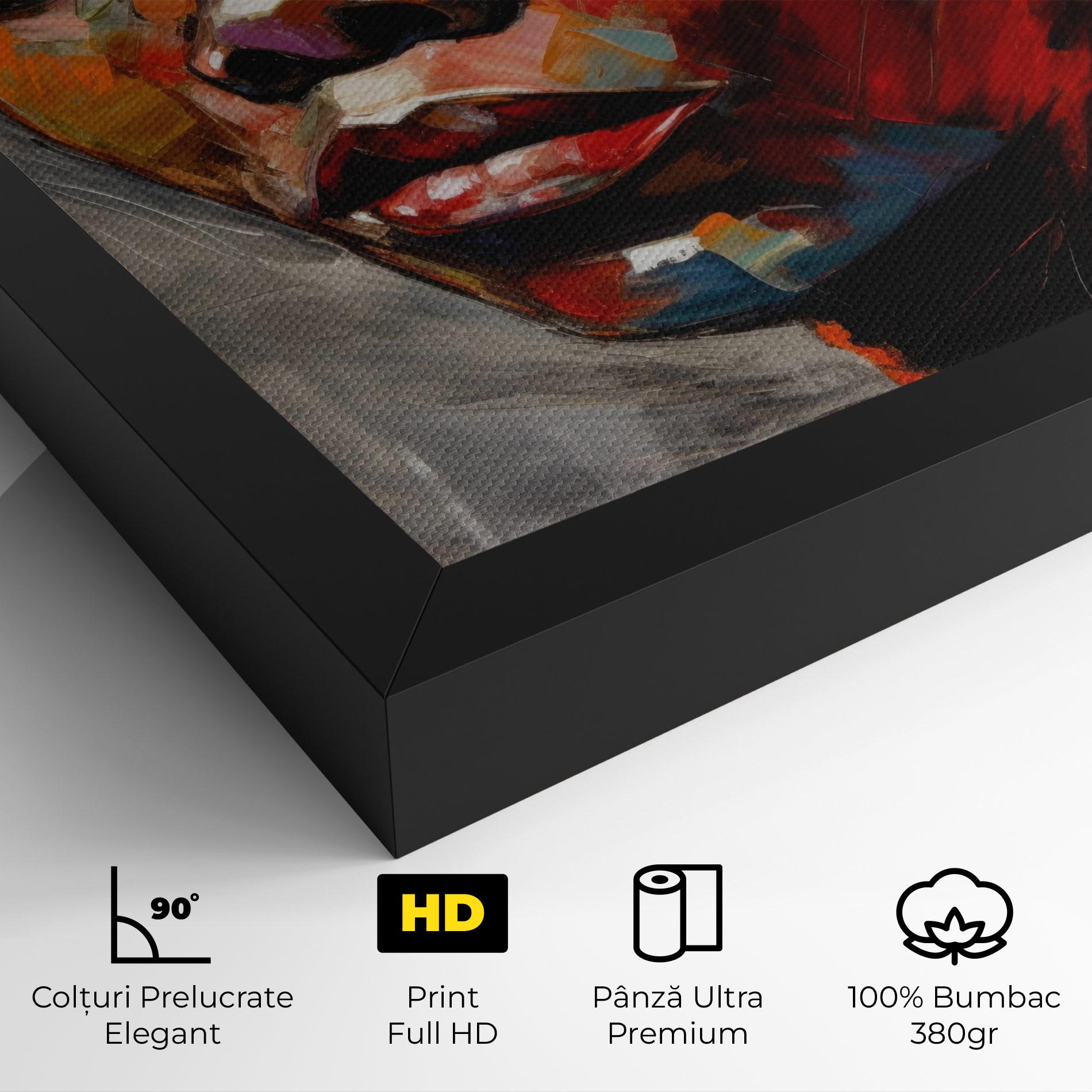 Tablou Canvas Intense Portrait Art mockup 4