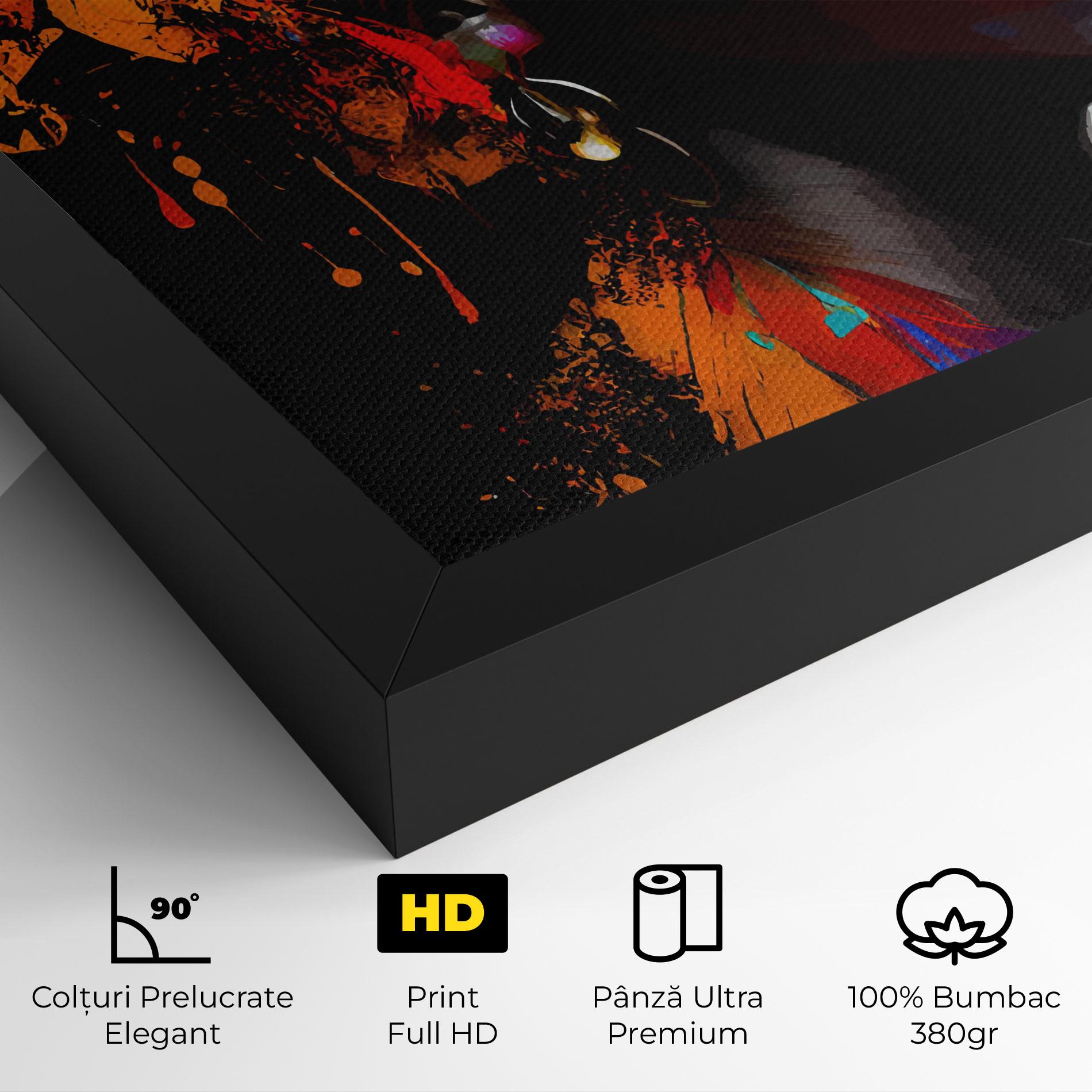 Tablou Canvas Pretty African Art Splash mockup 4