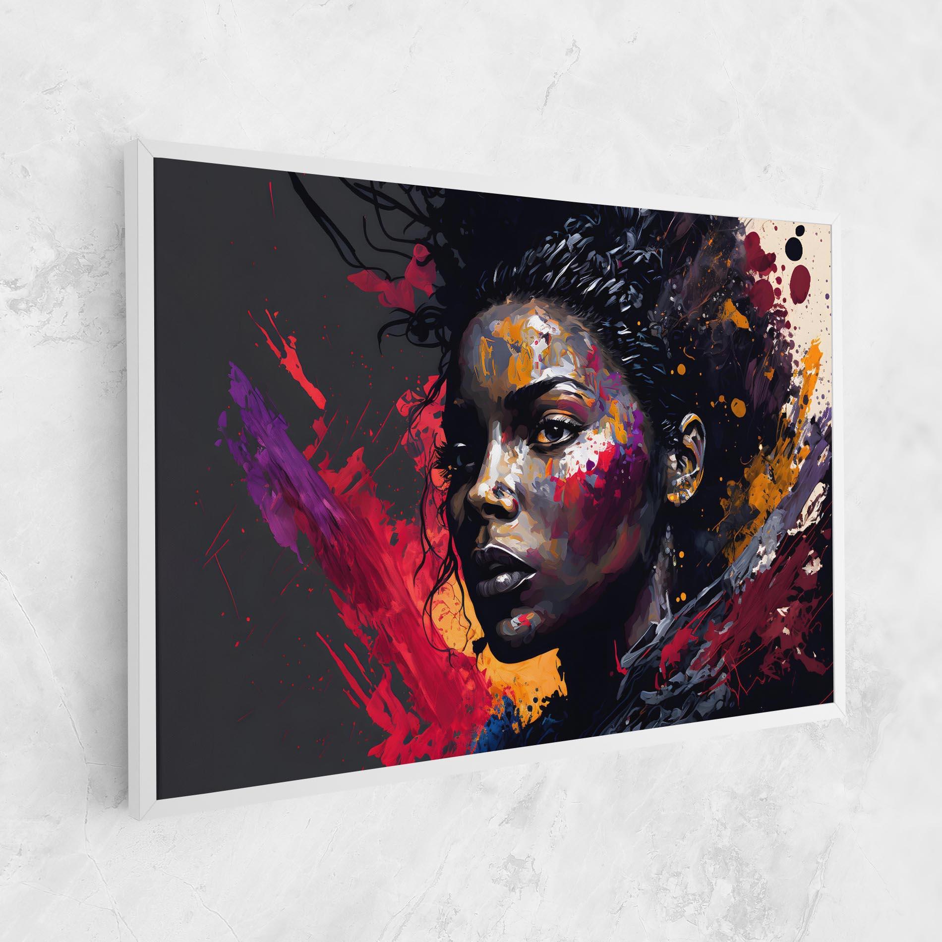 Tablou Canvas African Woman Splash mockup 1