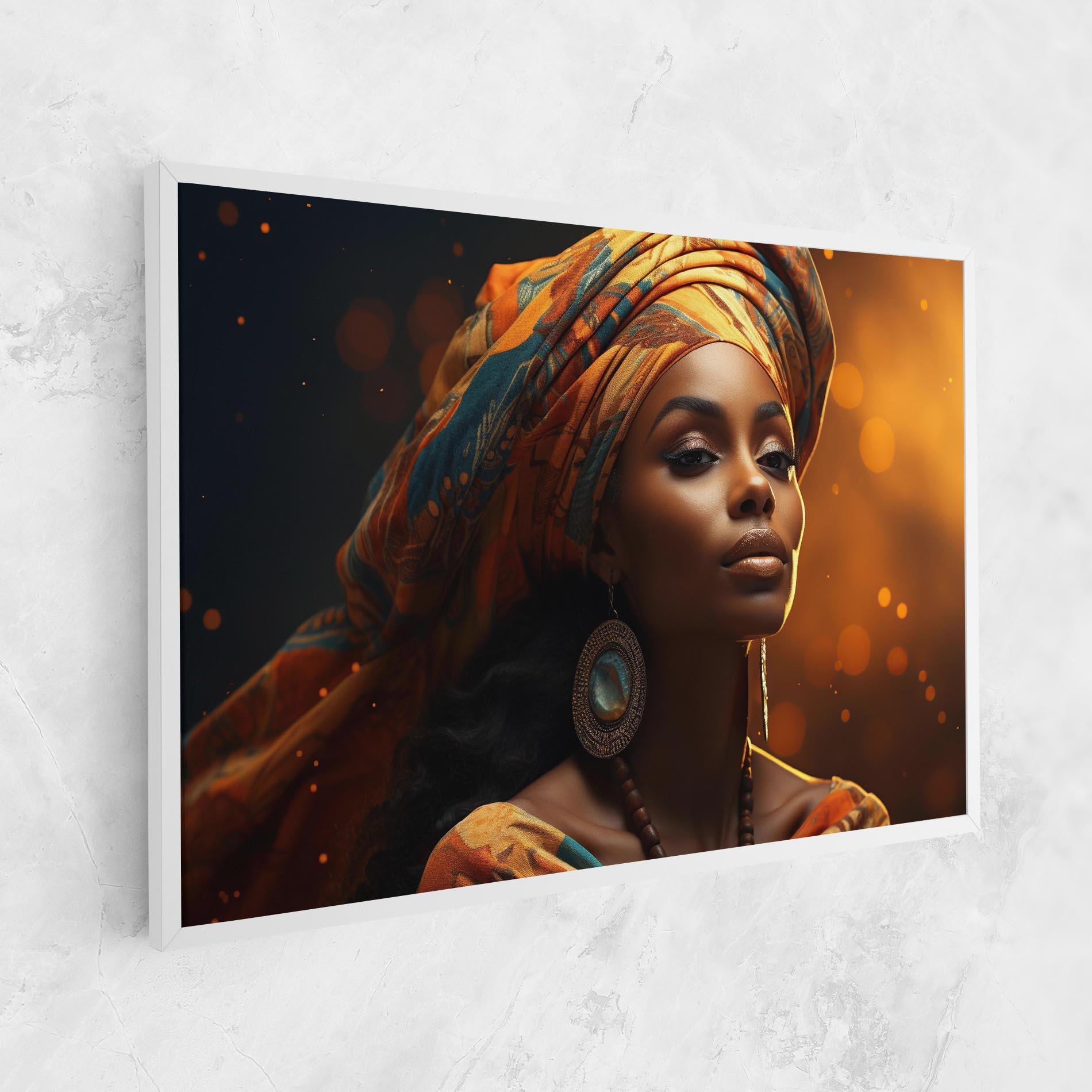 Tablou Canvas Fashion African Portrait mockup 1